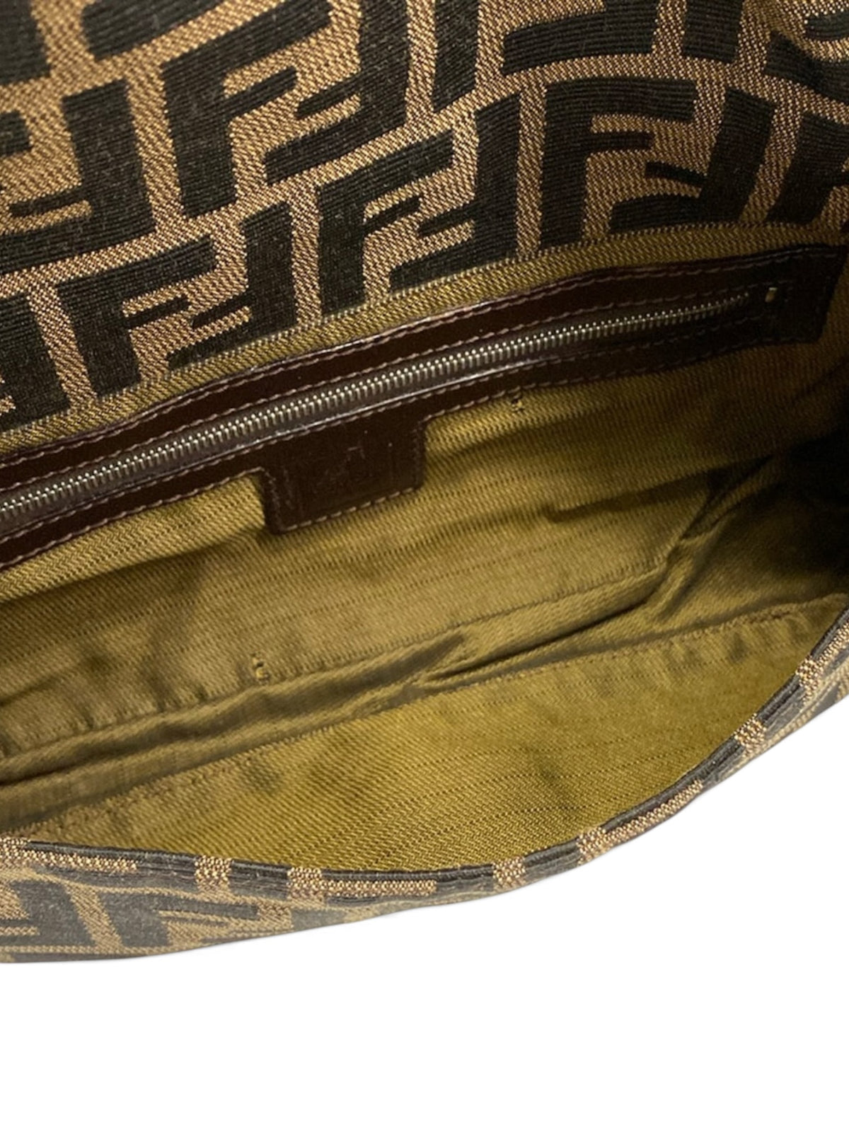 Fendi Vintage Zucca Baguette Gold Hardware