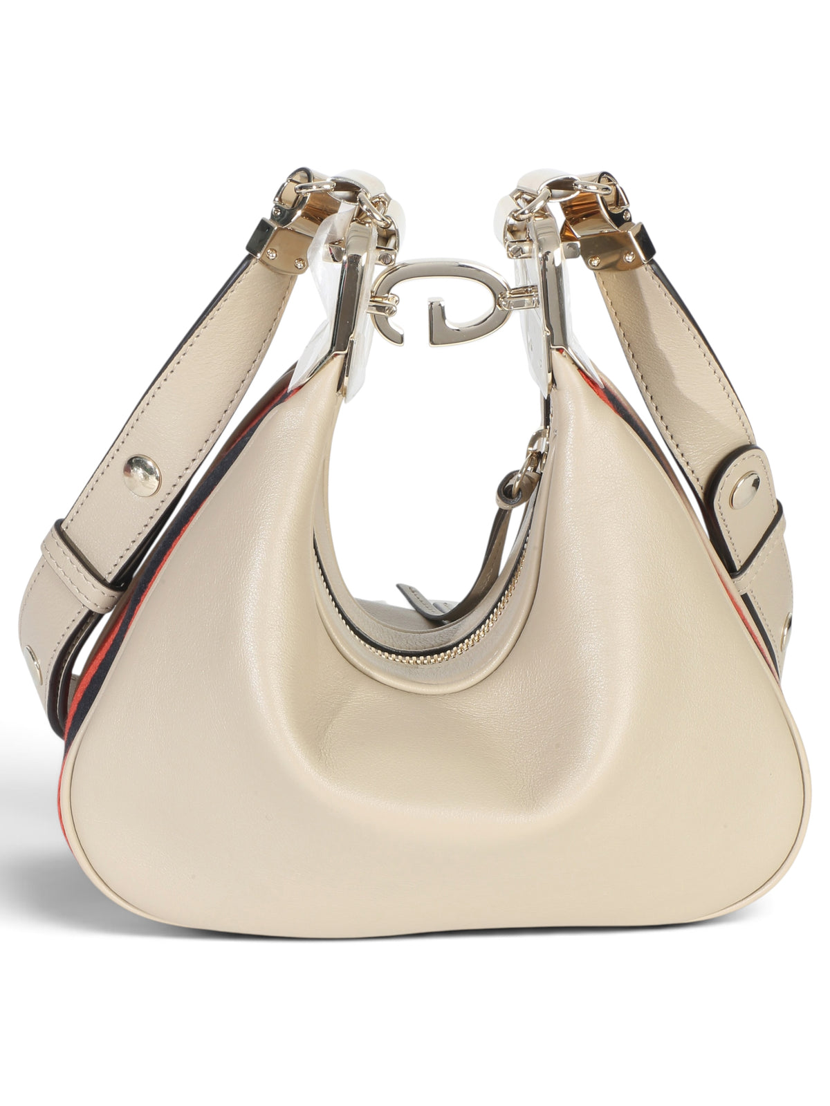 Gucci Beige Smooth Leather Attache Bag Small