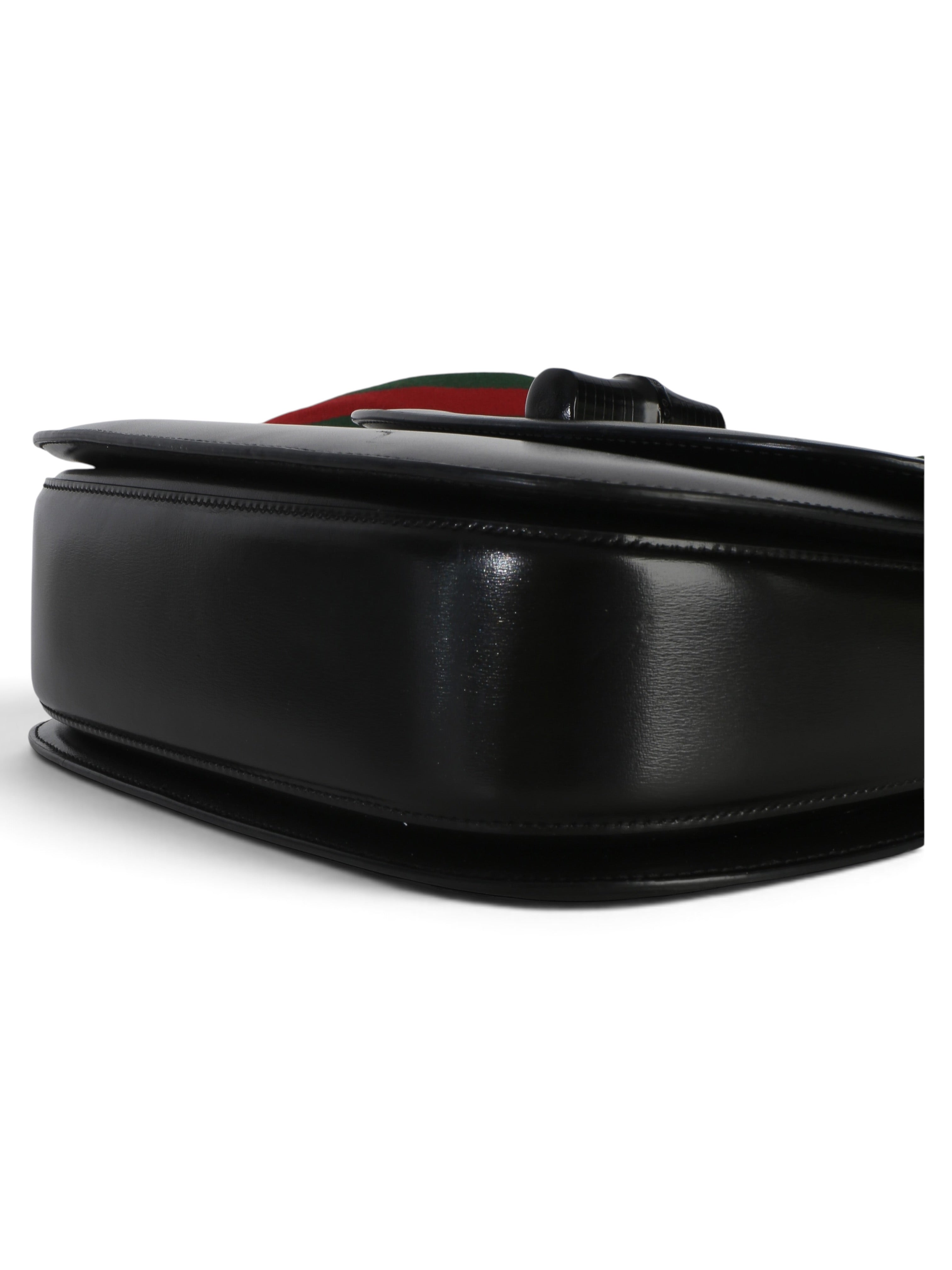 Gucci Black Monochromatic Medium Bamboo 1947 Top Handle
