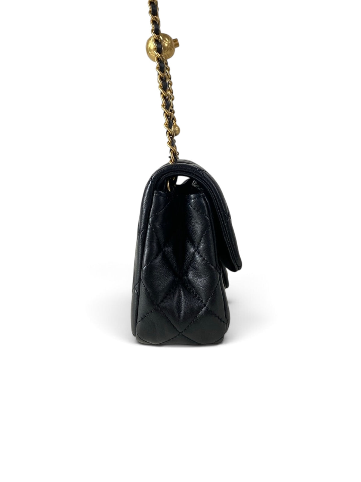 Chanel Mini Rectangular Pearl Crush Black Lambskin