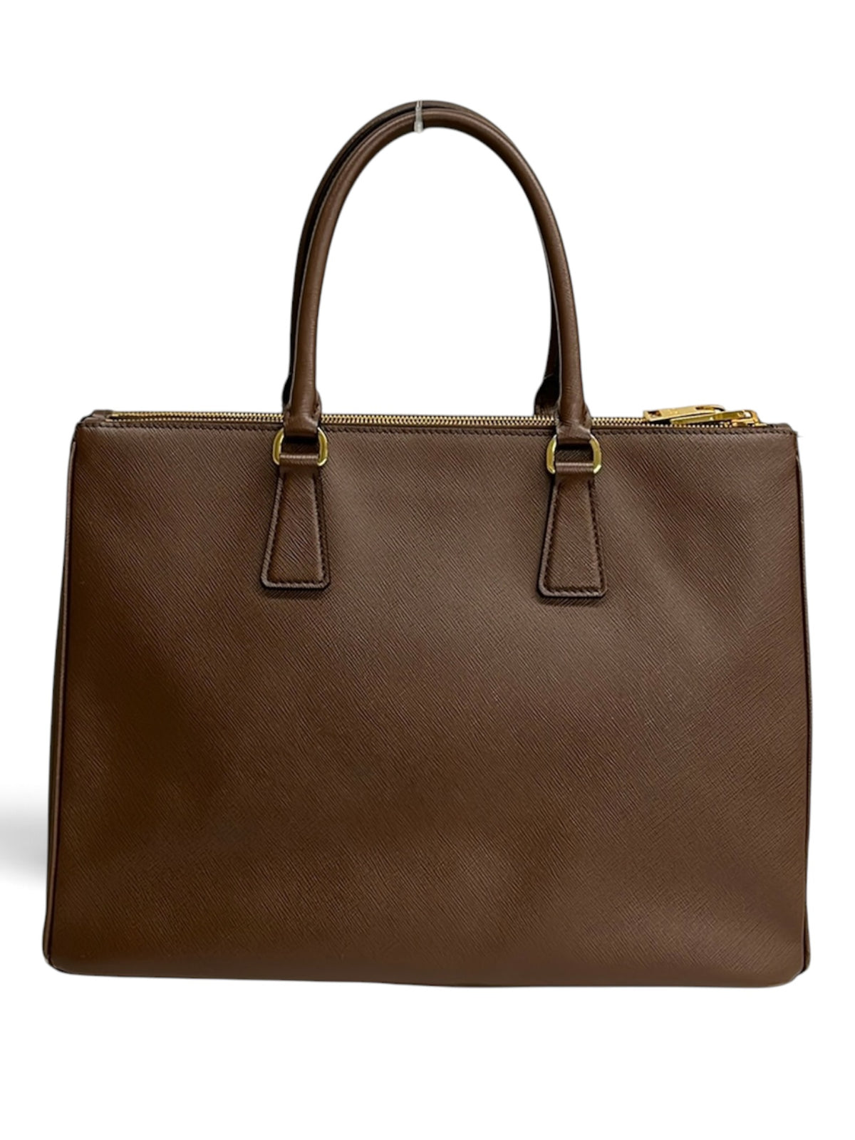 Prada Chocolate Brown Saffiano Leather Galleria Tote Large