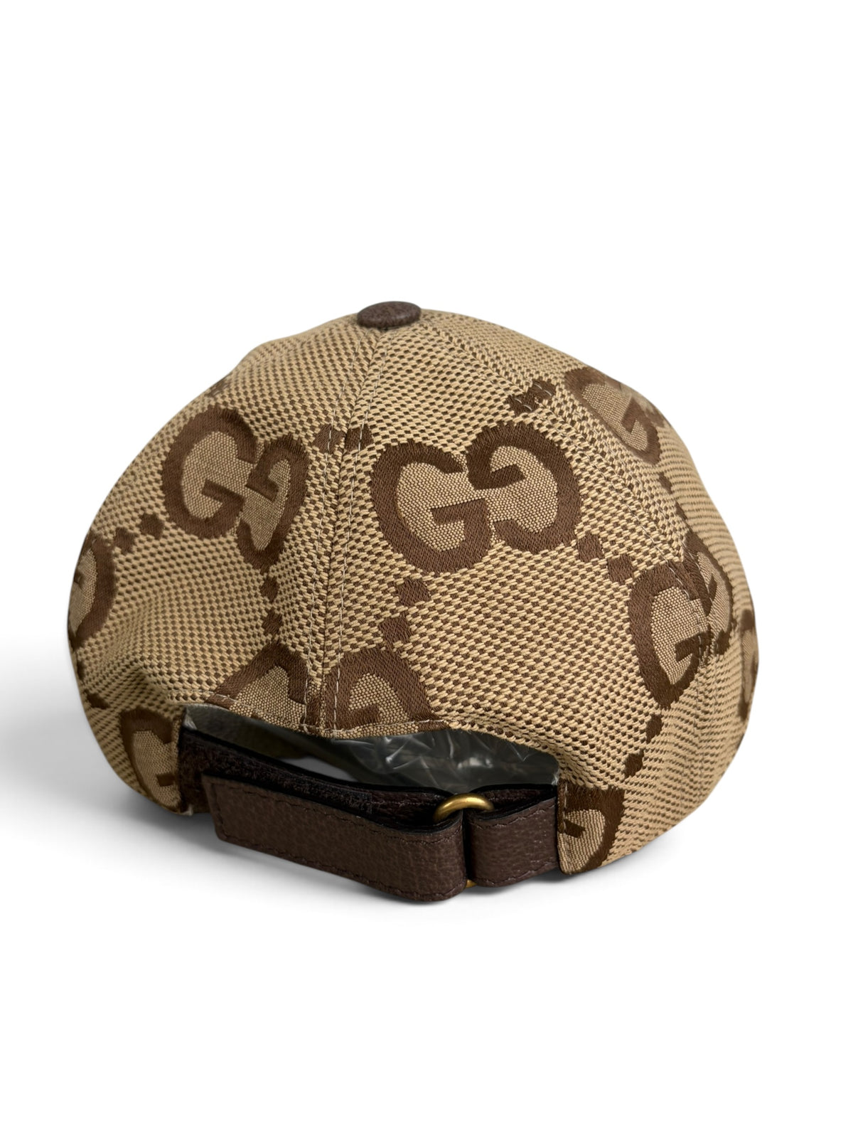 Gucci Beige Jumbo GG Baseball Cap Size Small