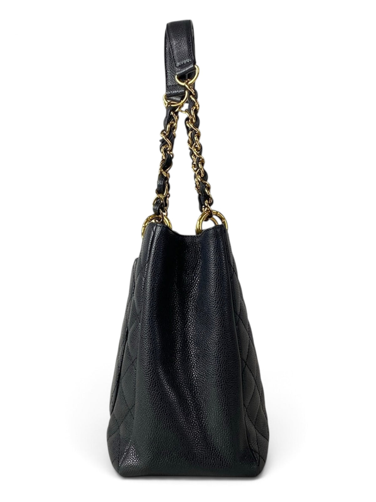 Chanel Black Caviar GST Grand Shopper Tote Gold Hardware
