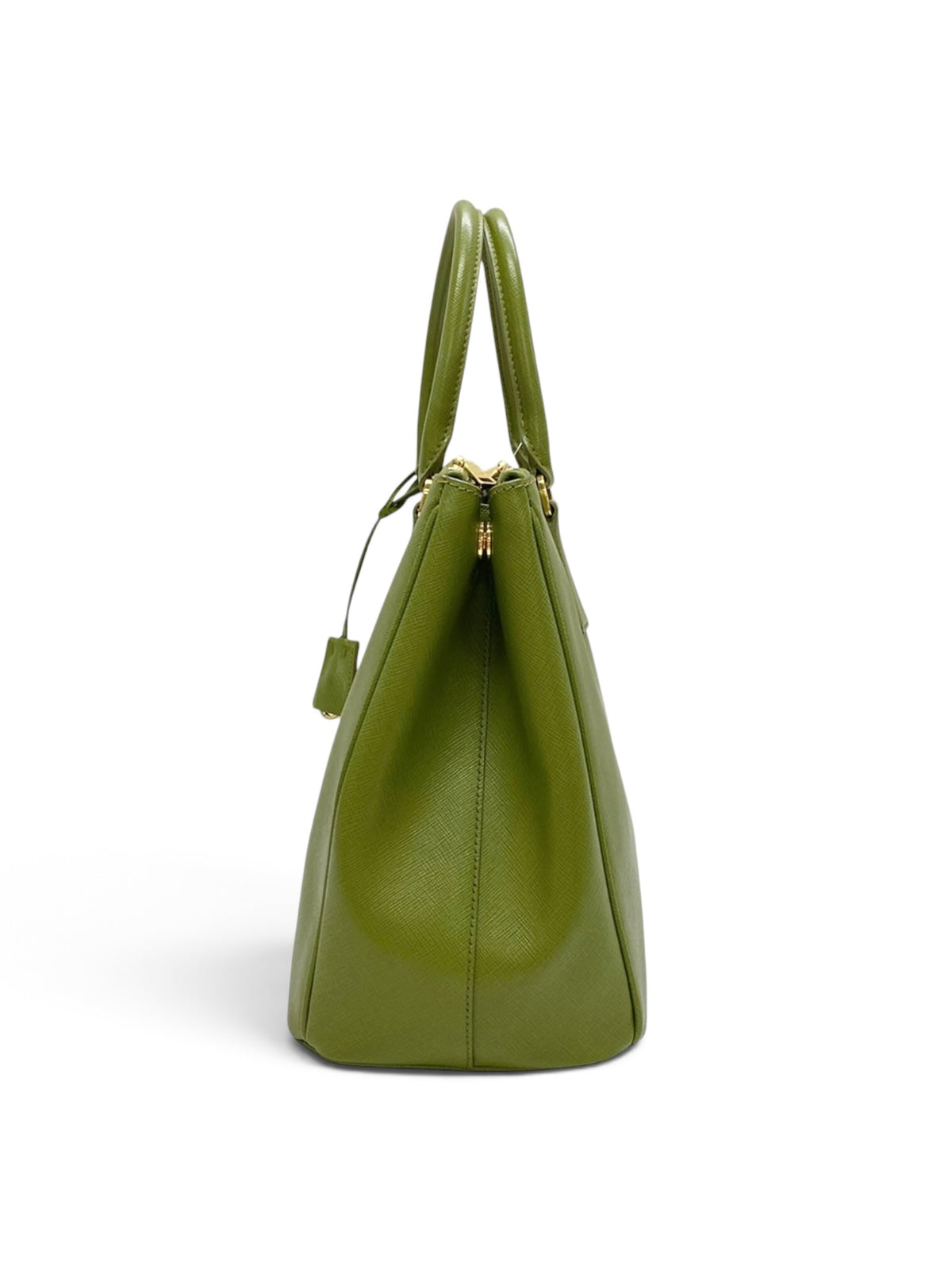 Prada Green Saffiano Lux Galleria Tote