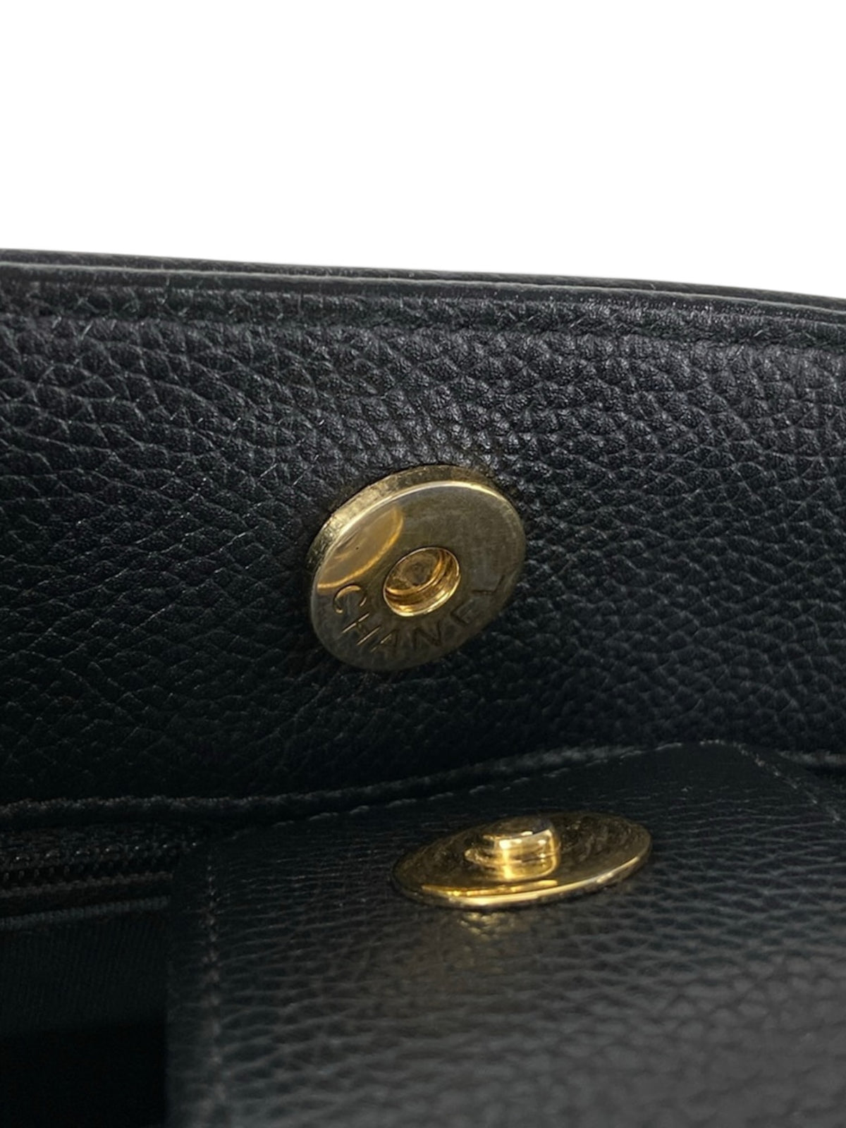 Chanel Black Calfskin Executive Tote Gold Hardware