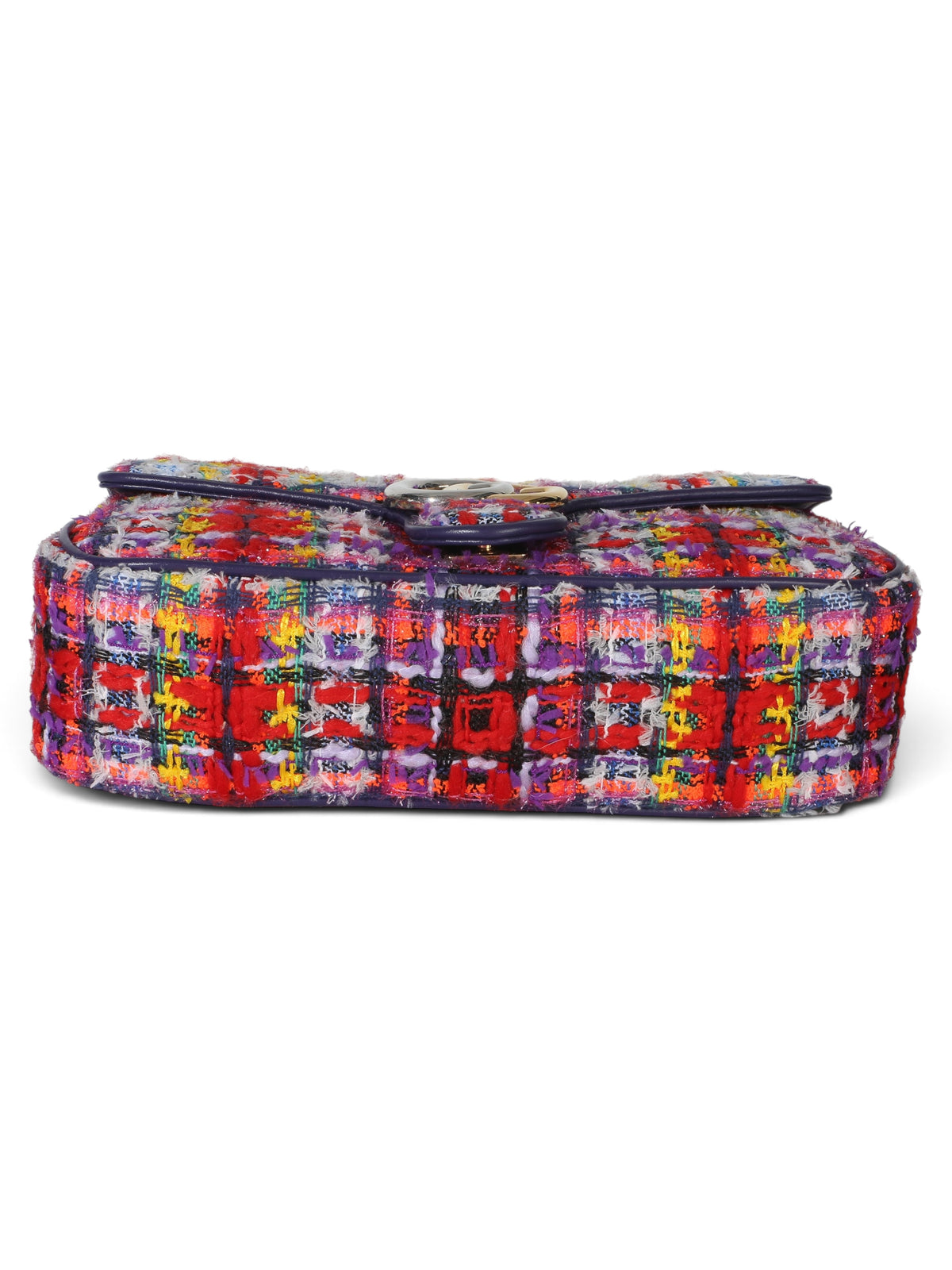 Gucci Small Multicolor Tweed Marmont Shoulder Bag