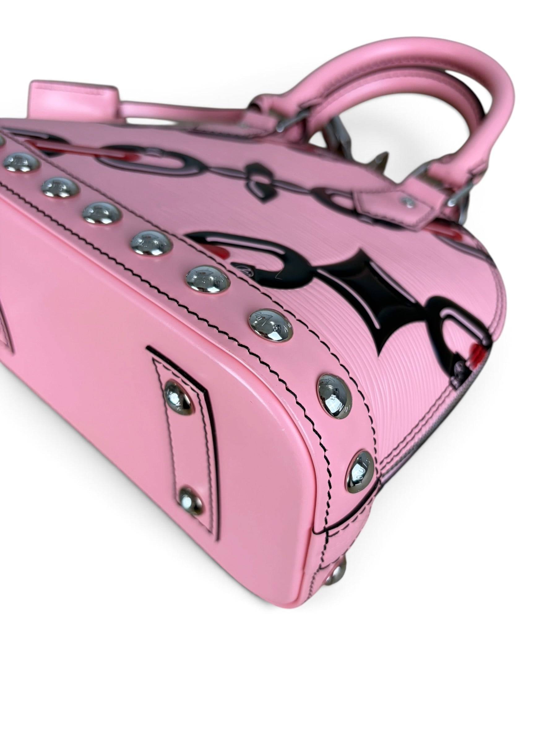 Louis Vuitton LE Pink Epi Chain Flower Alma BB