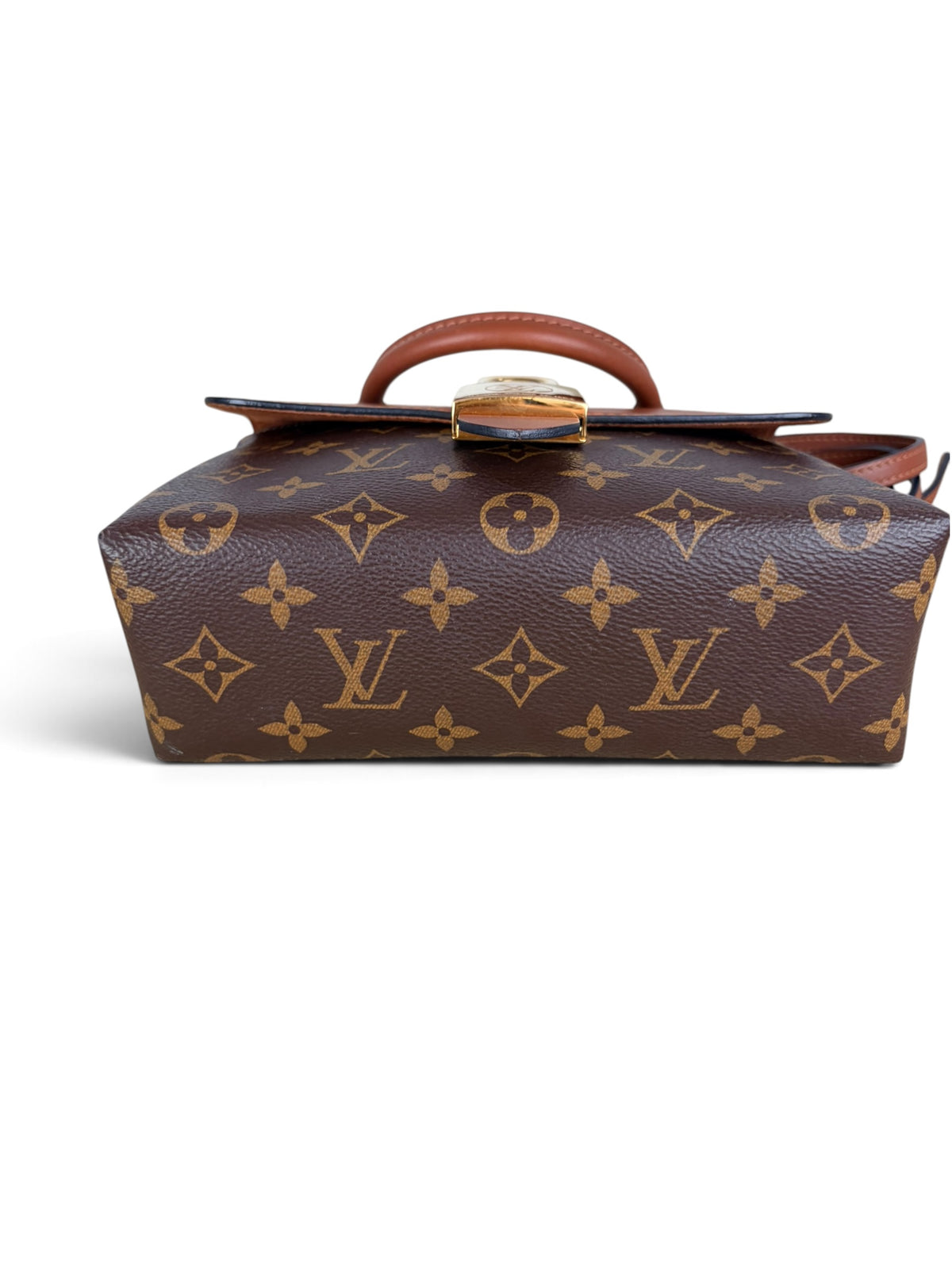 Louis Vuitton Cognac Leather Monogram Locky BB