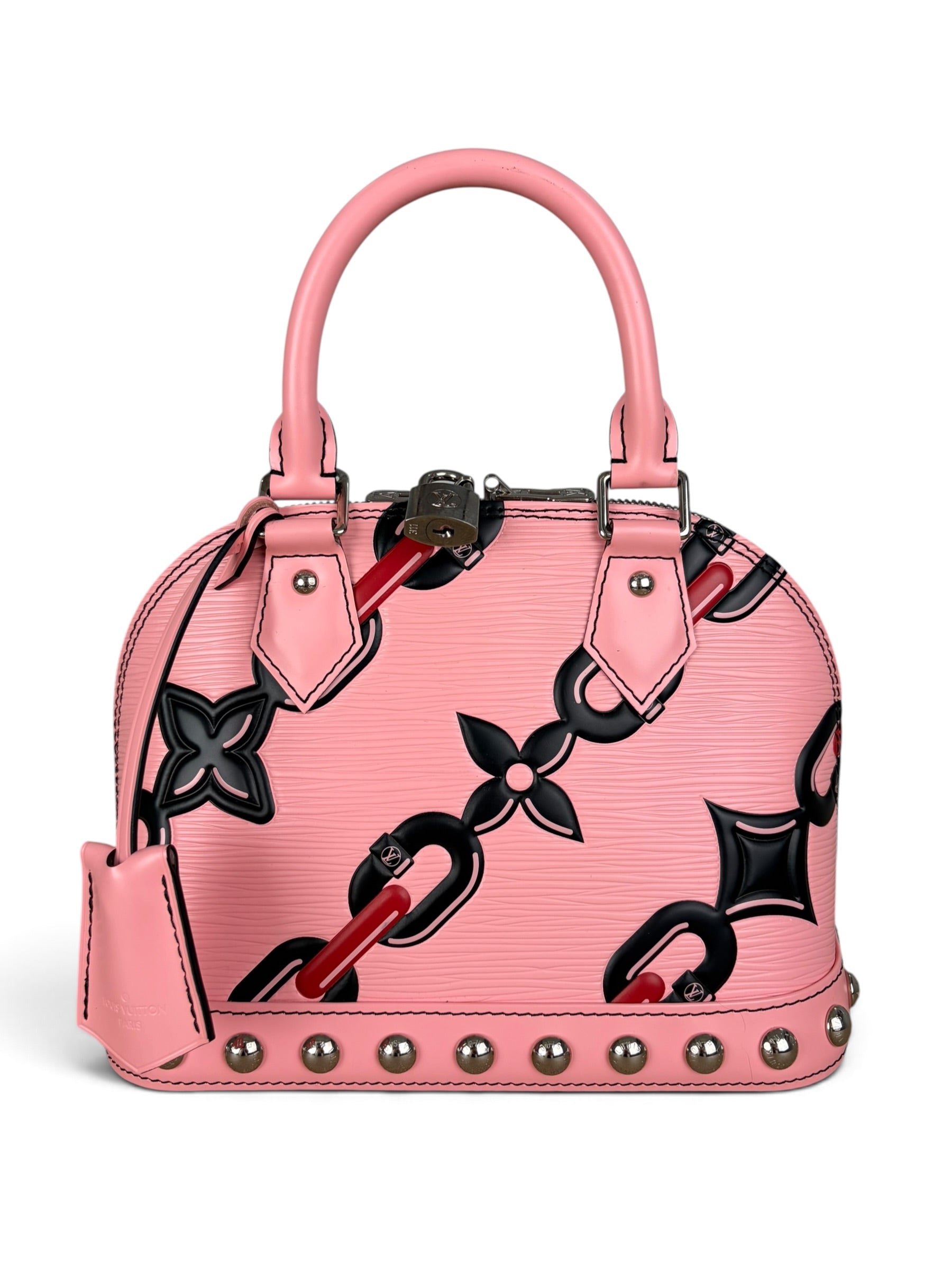 Louis Vuitton LE Pink Epi Chain Flower Alma BB