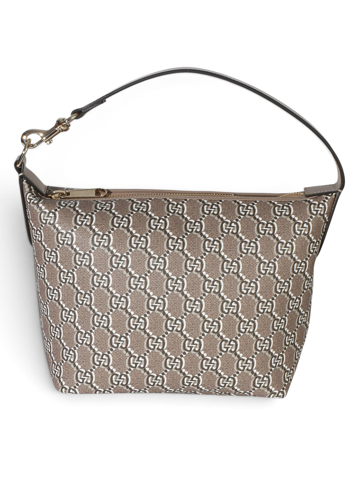 Gucci Taupe GG Shadow Monogram Canvas Super Mini Ophidia Hobo