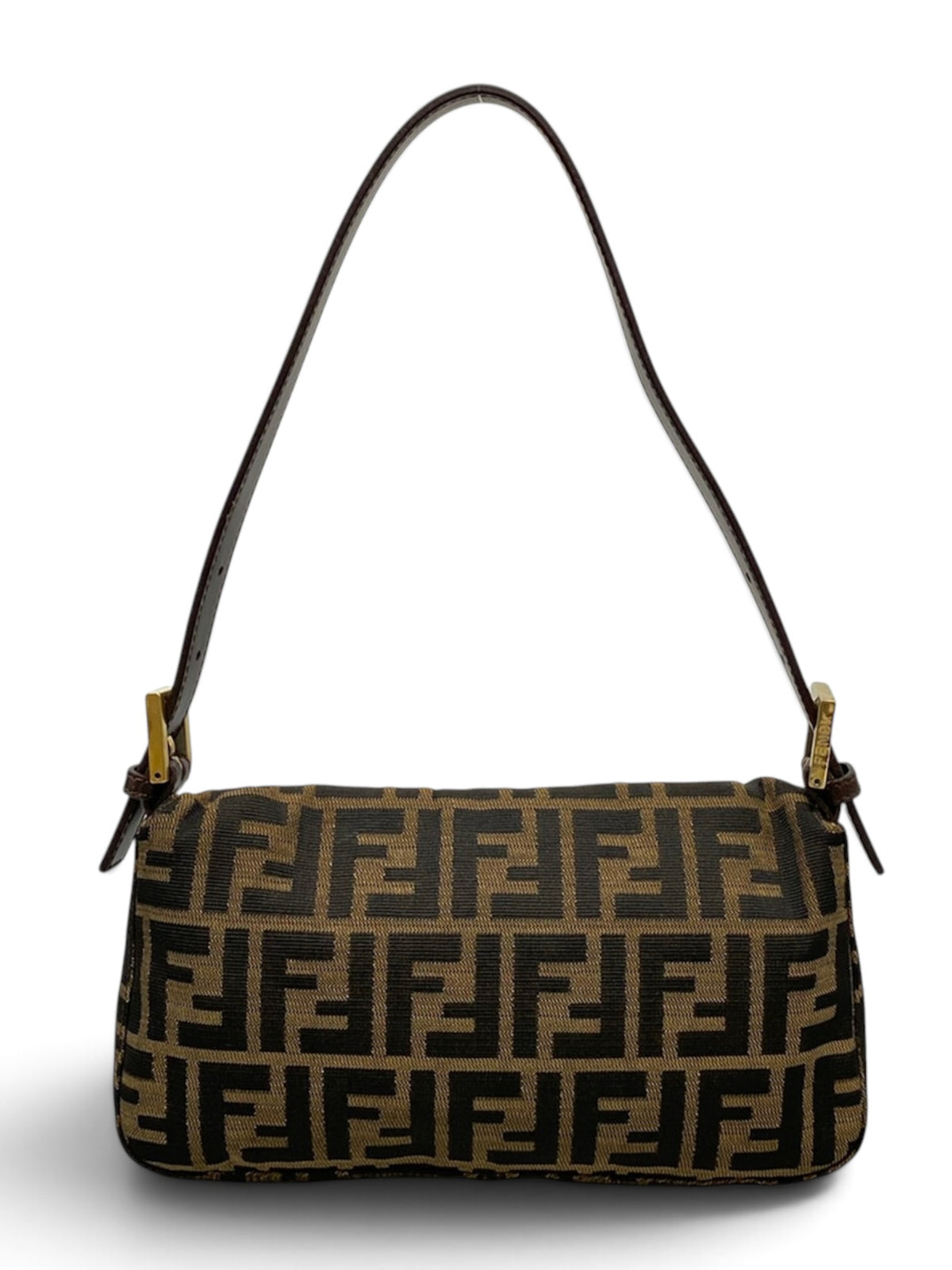Fendi Vintage Zucca Baguette Gold Hardware