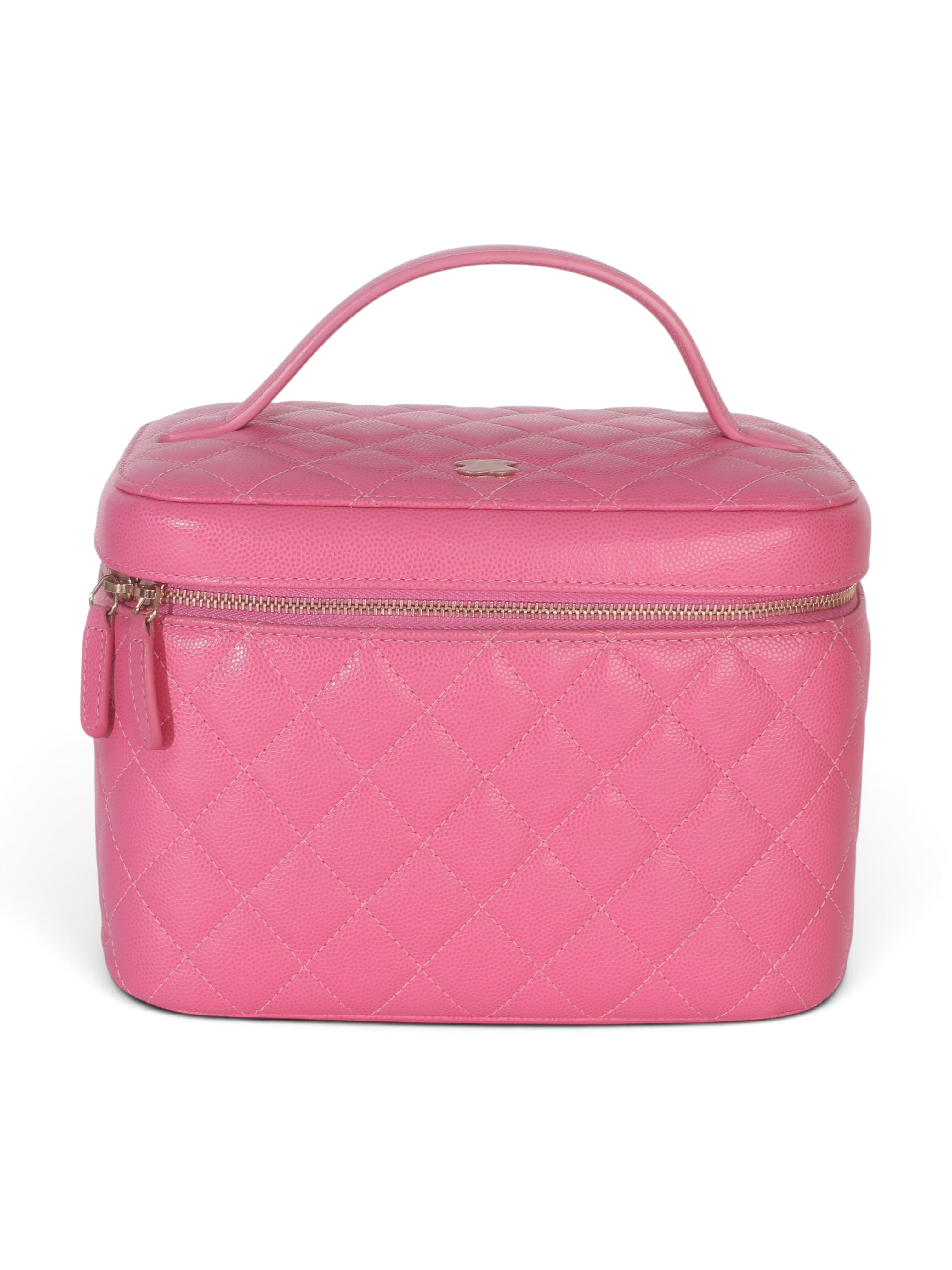 Chanel Pink Caviar Large Vanity Case