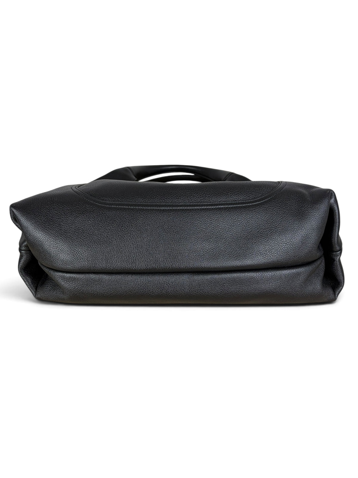 Gucci Black Grained Leather Softbit Maxi