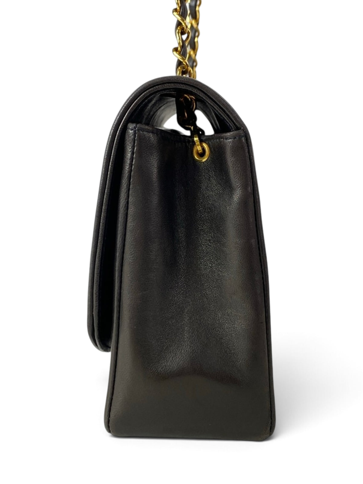 Chanel Vintage Black Lambskin Diana Flap Medium
