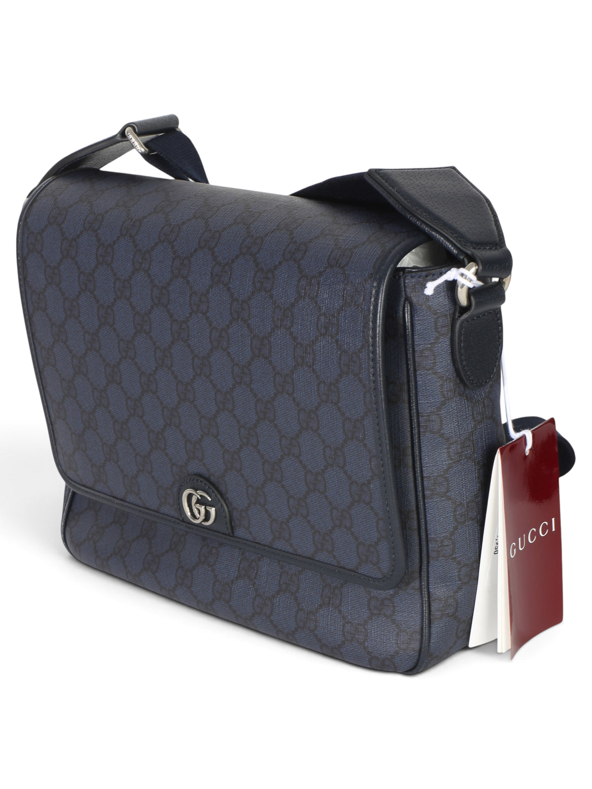 Gucci Blue Black Tender Ophidia Messenger Bag