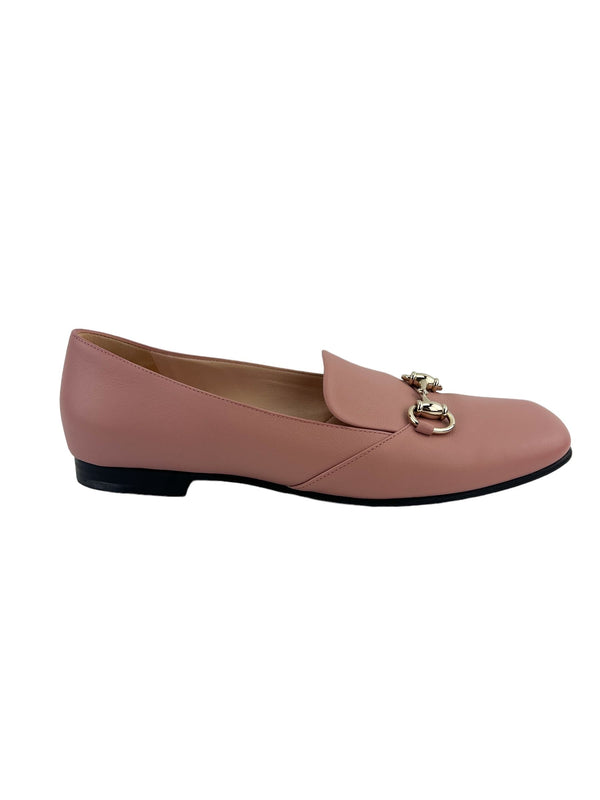Gucci Pink Leather Loafers Size 38