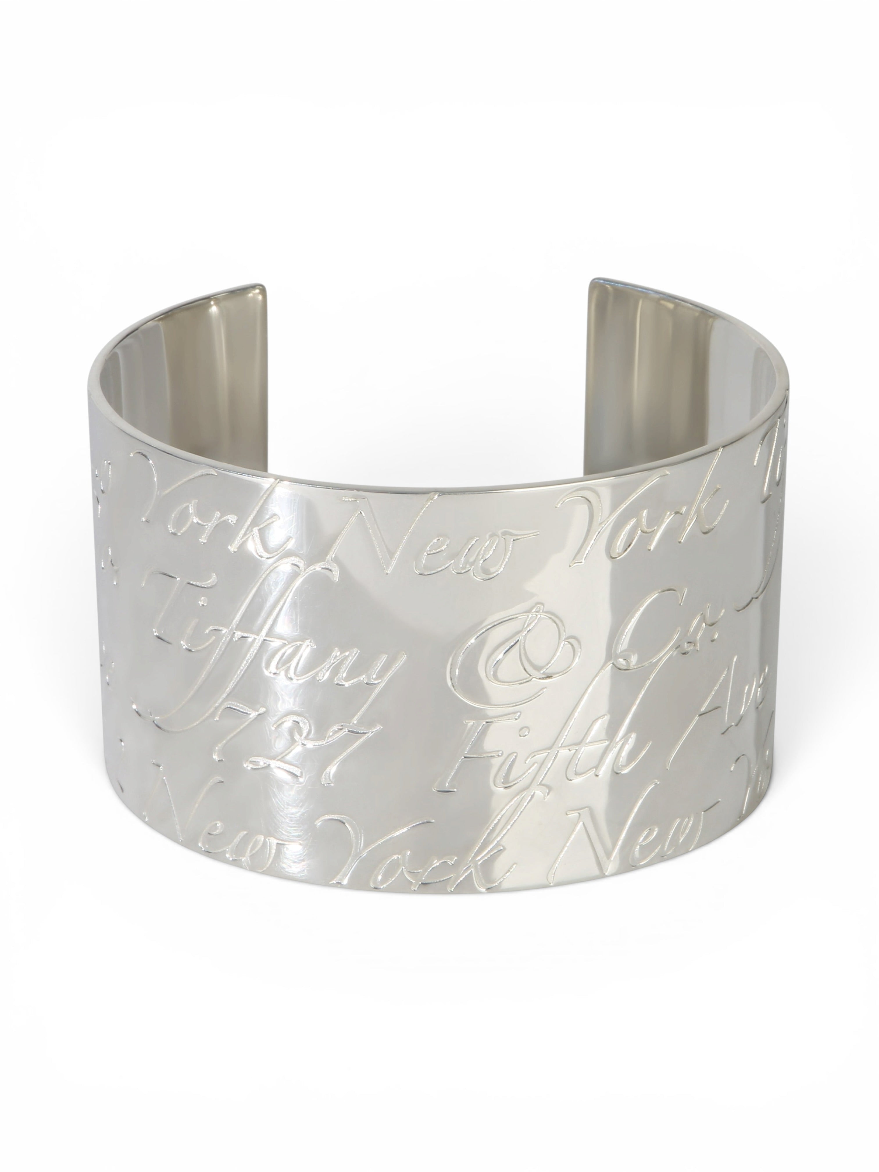 Tiffany & Co. Sterling Silver Wide Notes Cuff