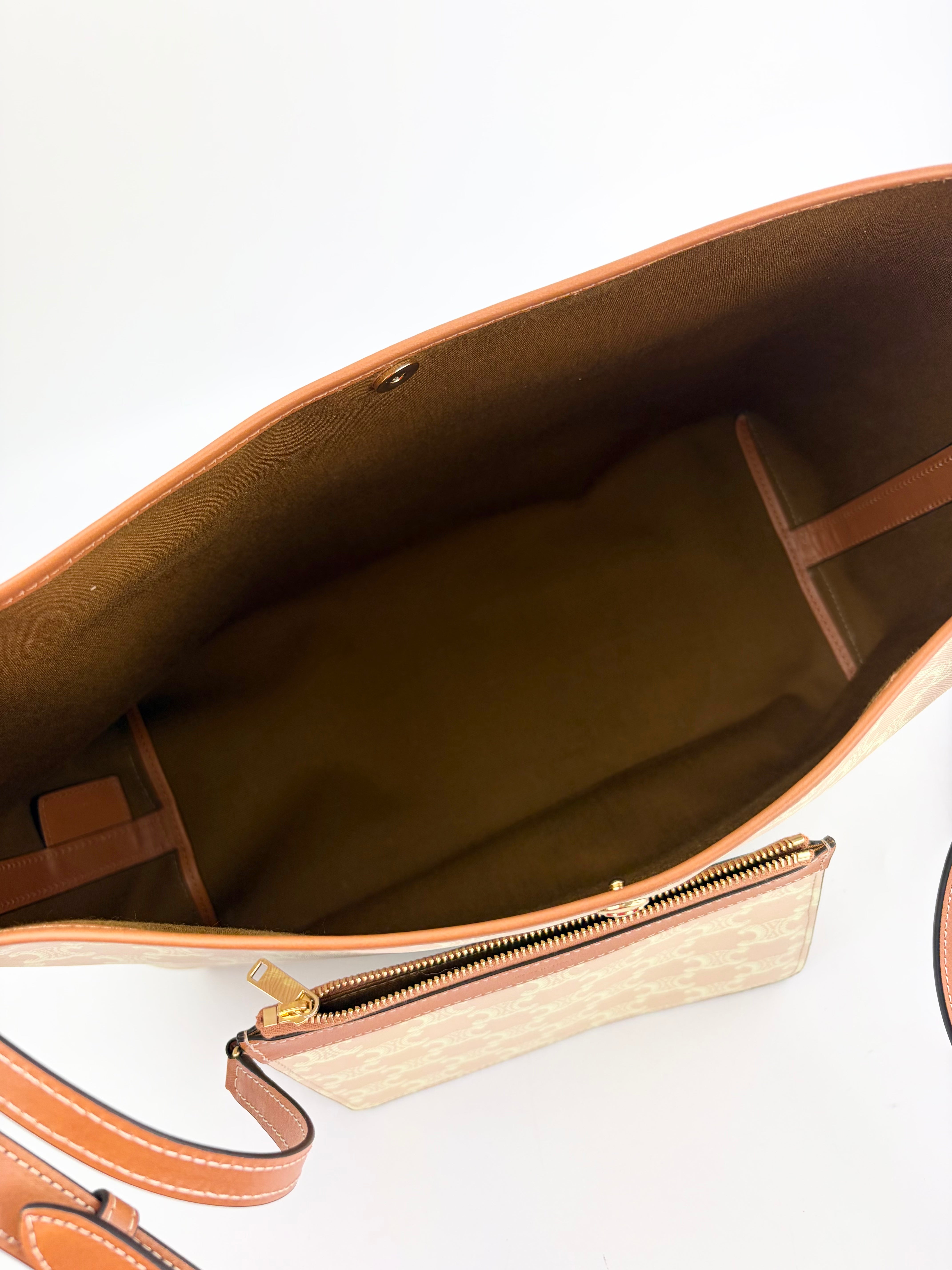 Celine Triomphe Soft Shopper Tote