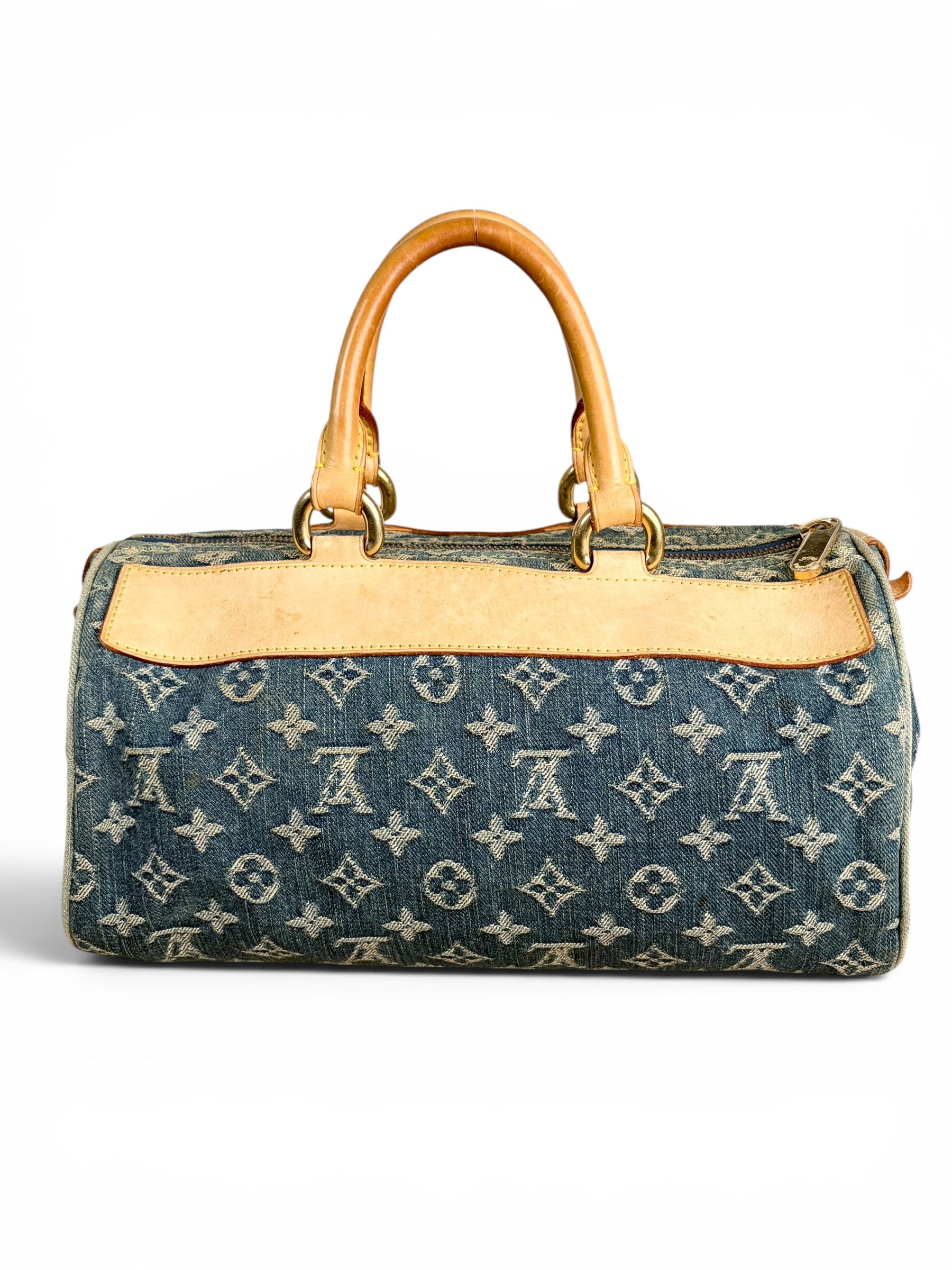 Louis Vuitton Blue Denim Monogram Neo Speedy