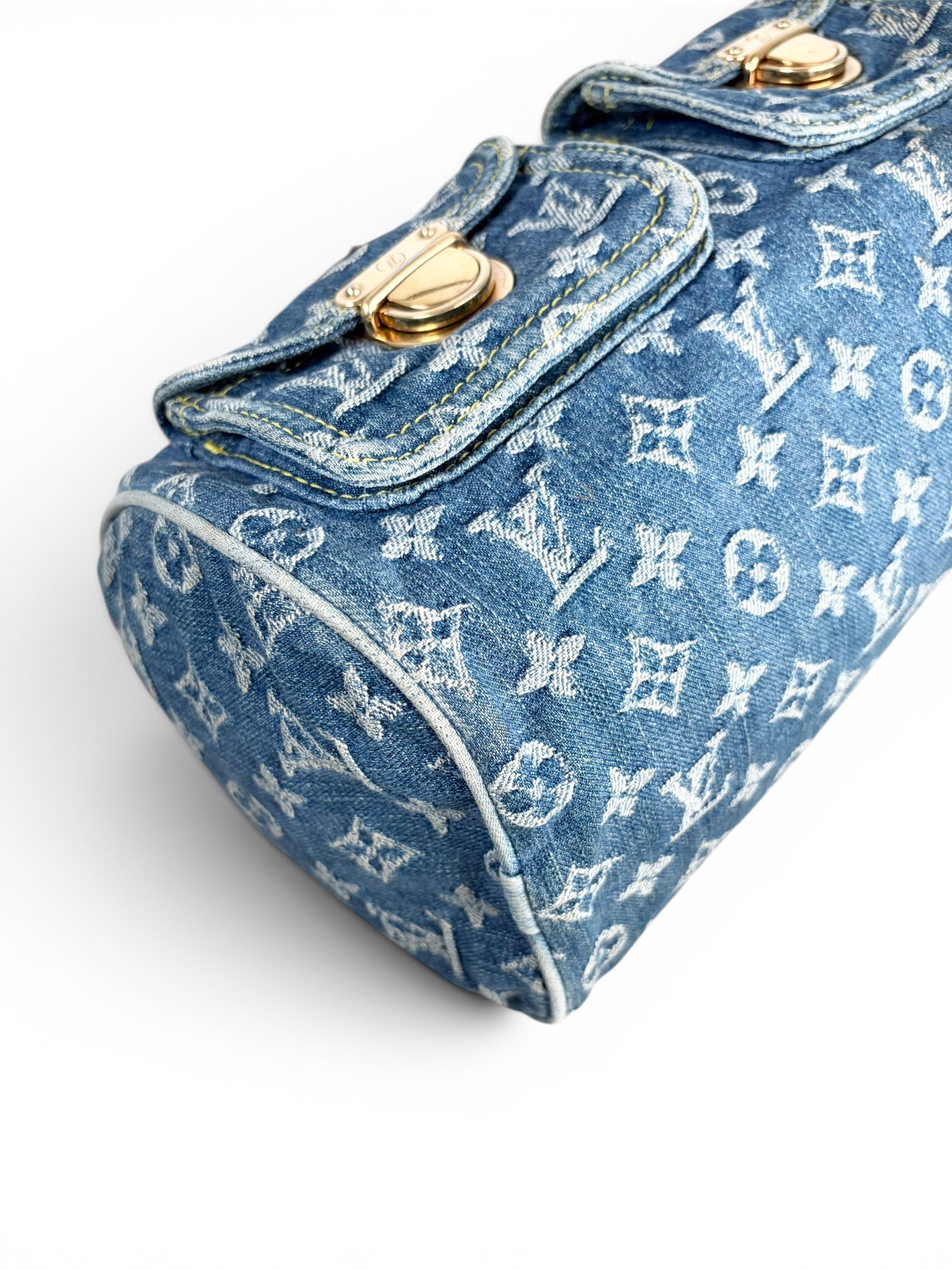 Louis Vuitton Blue Denim Monogram Neo Speedy