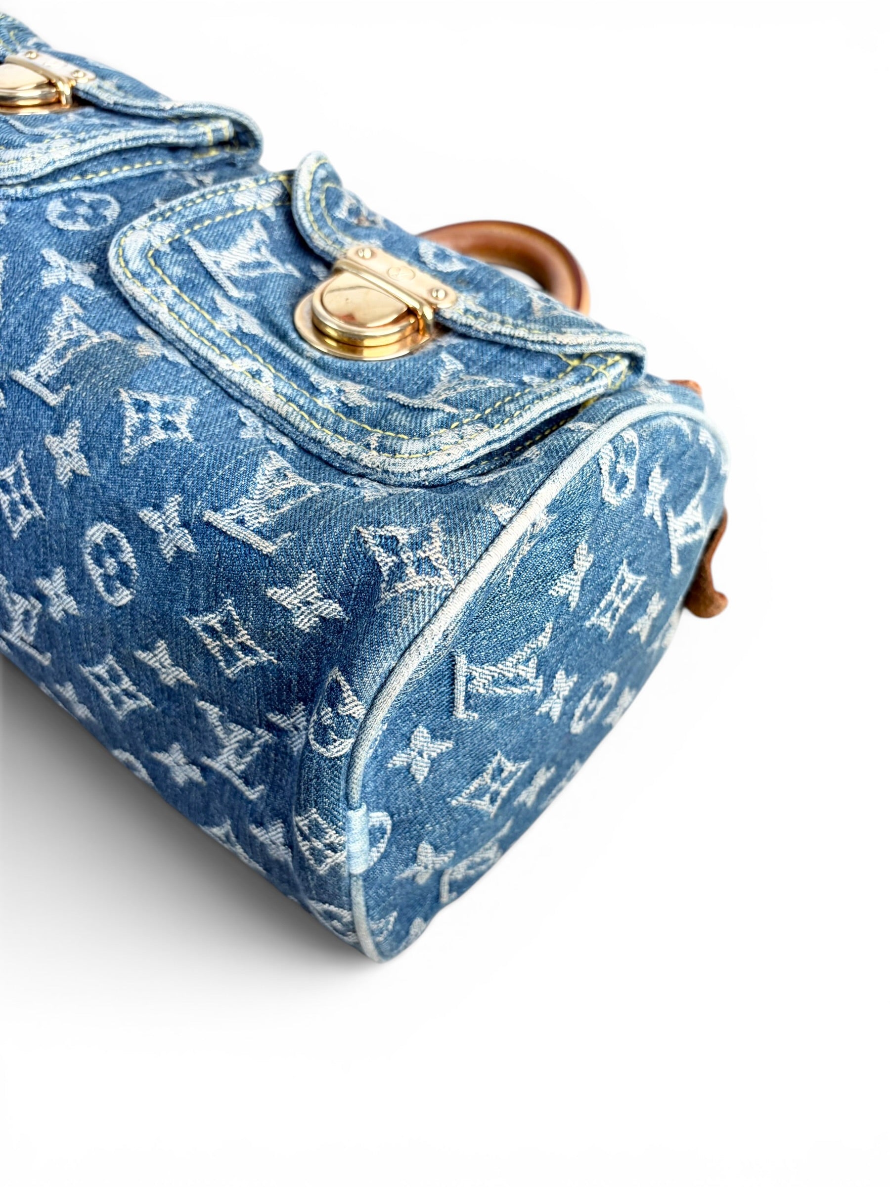 Louis Vuitton Blue Denim Monogram Neo Speedy