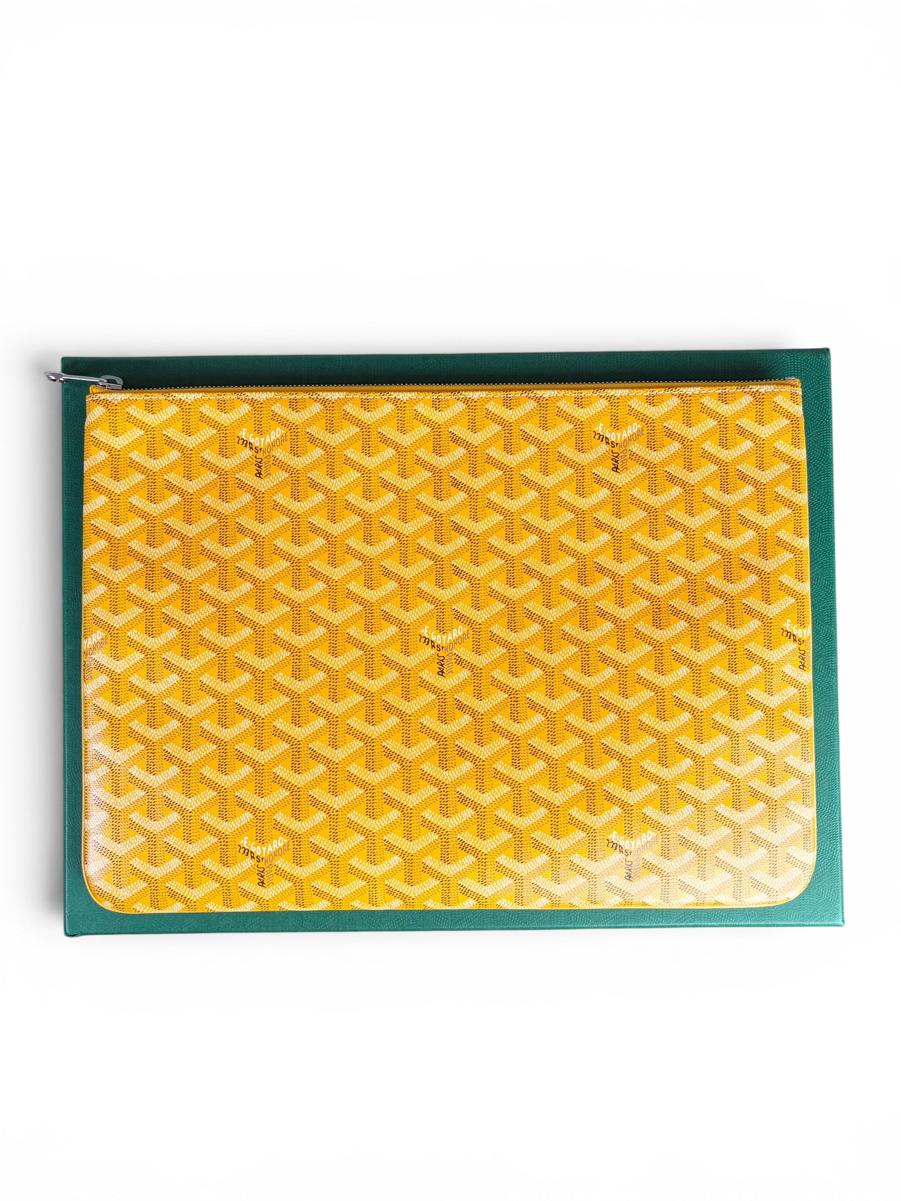 Goyard Yellow Canvas Senat GM