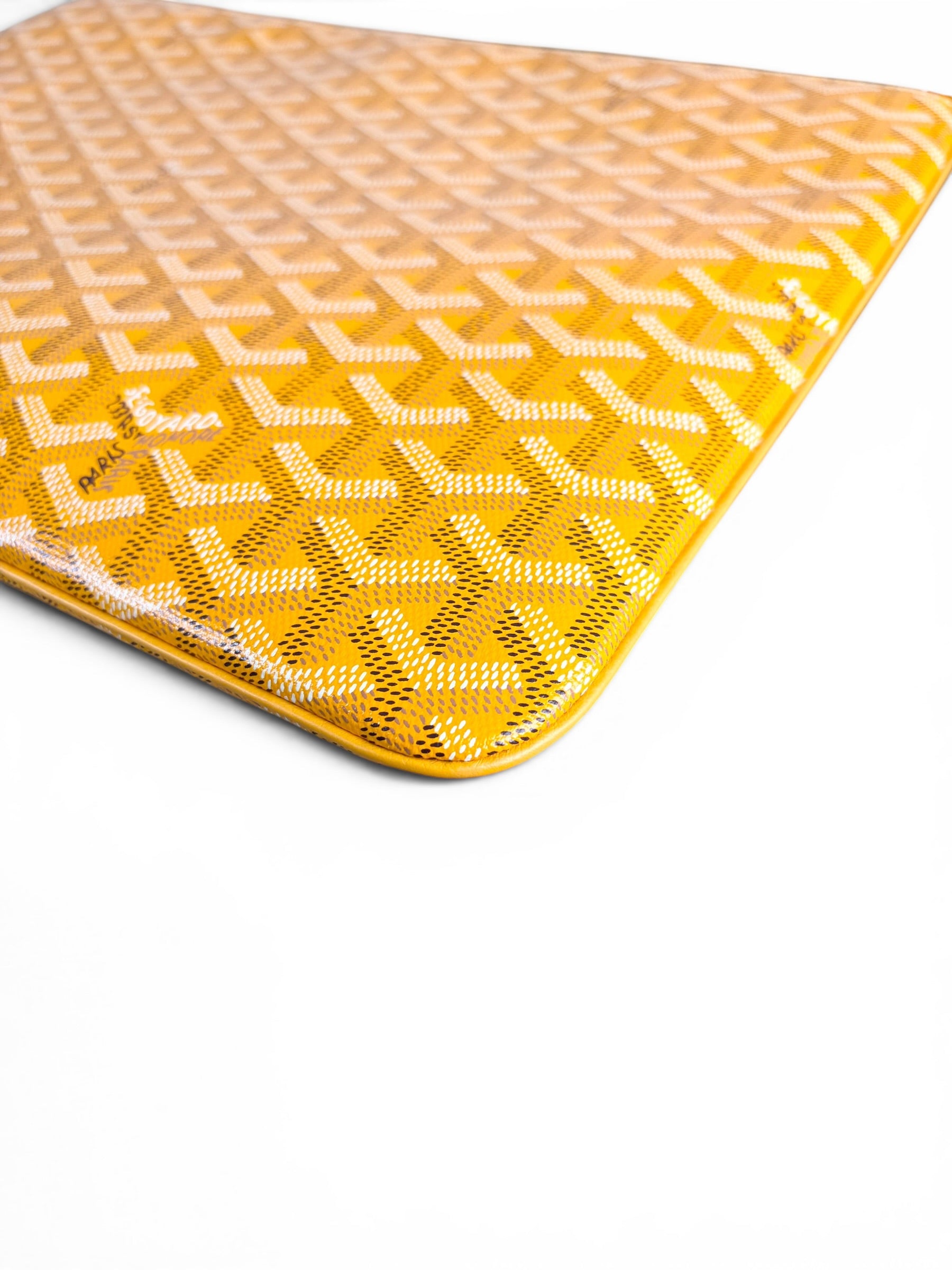 Goyard Yellow Canvas Senat GM