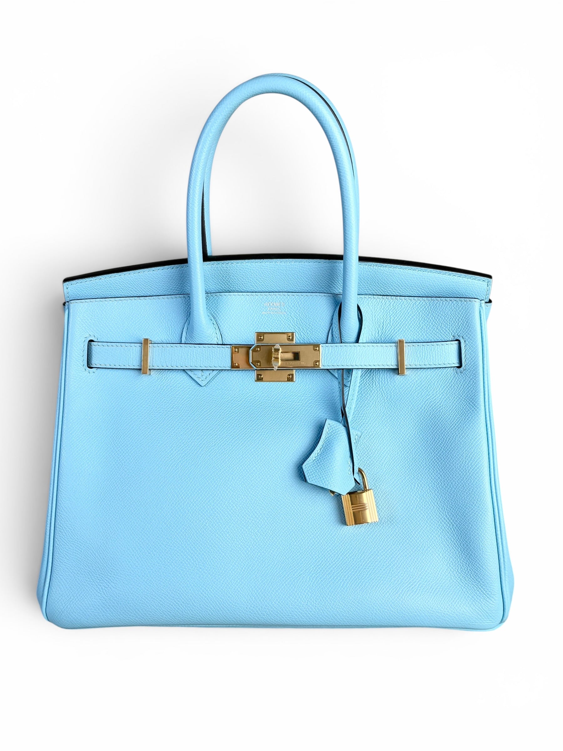 Hermes Blue Celeste Birkin 30 GHW