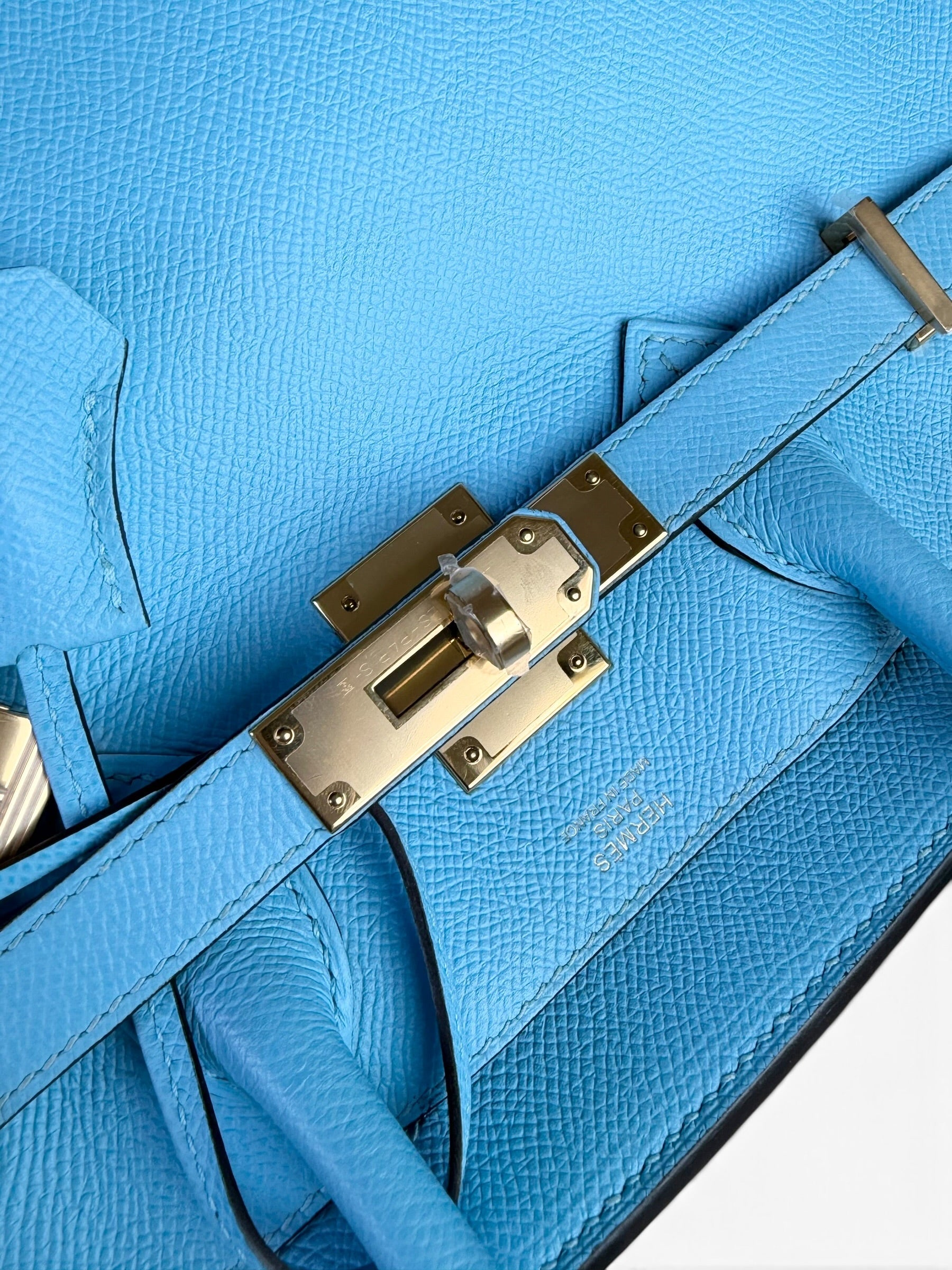 Hermes Blue Celeste Birkin 30 GHW