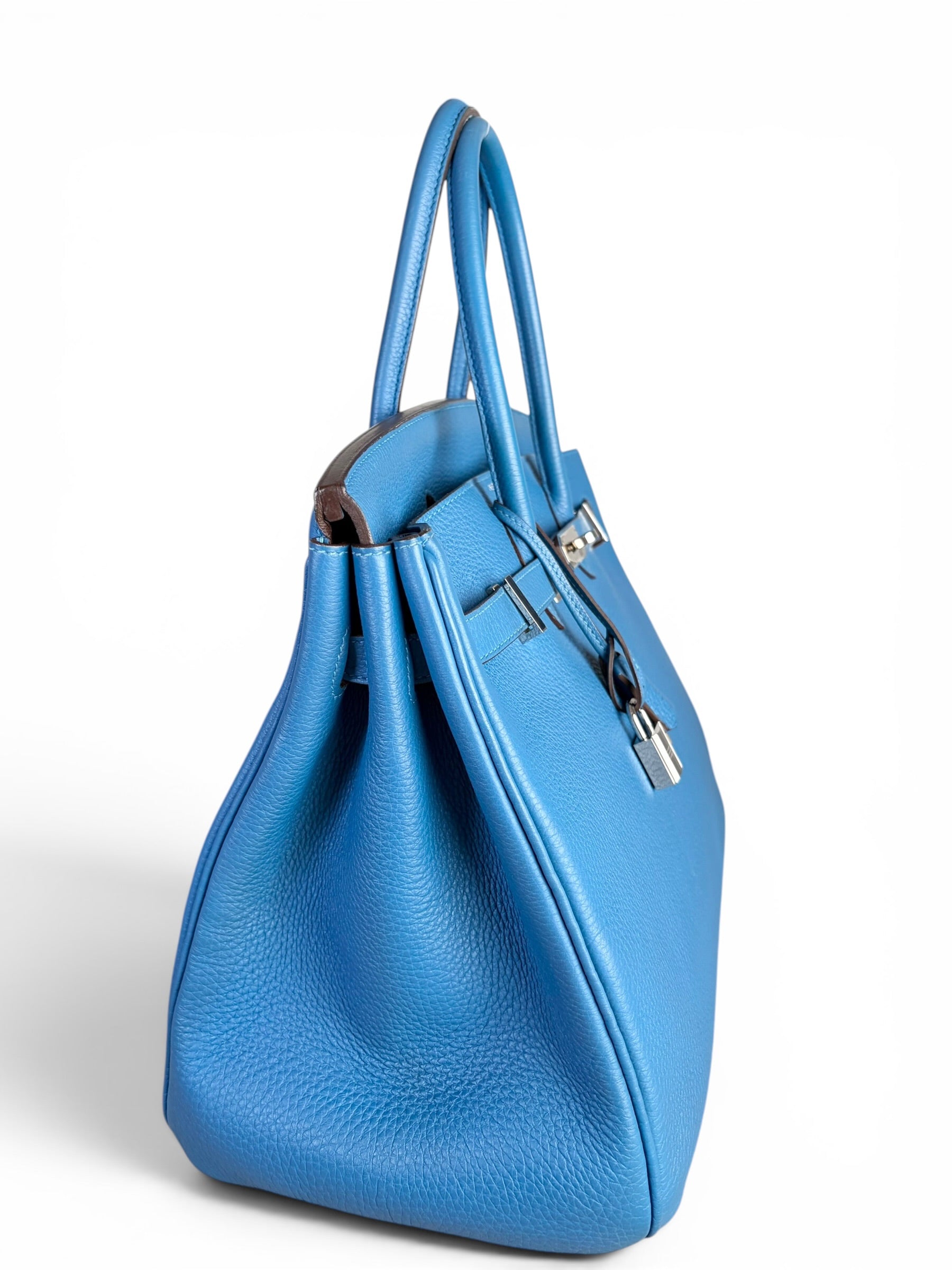 Hermes Bleu Zellige Togo Birkin 35