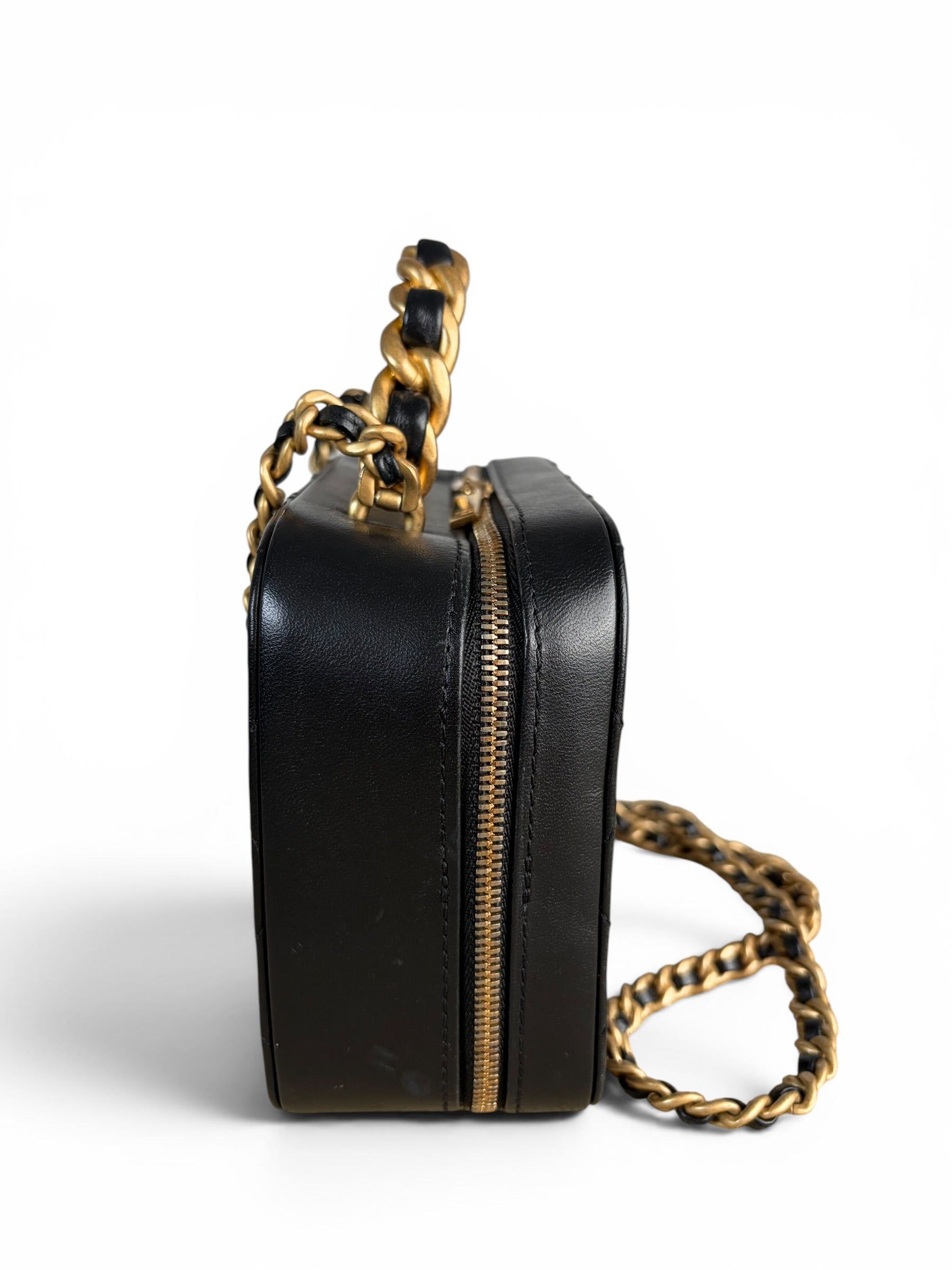 Chanel Black Lambskin Afternoon Tea Small Vanity