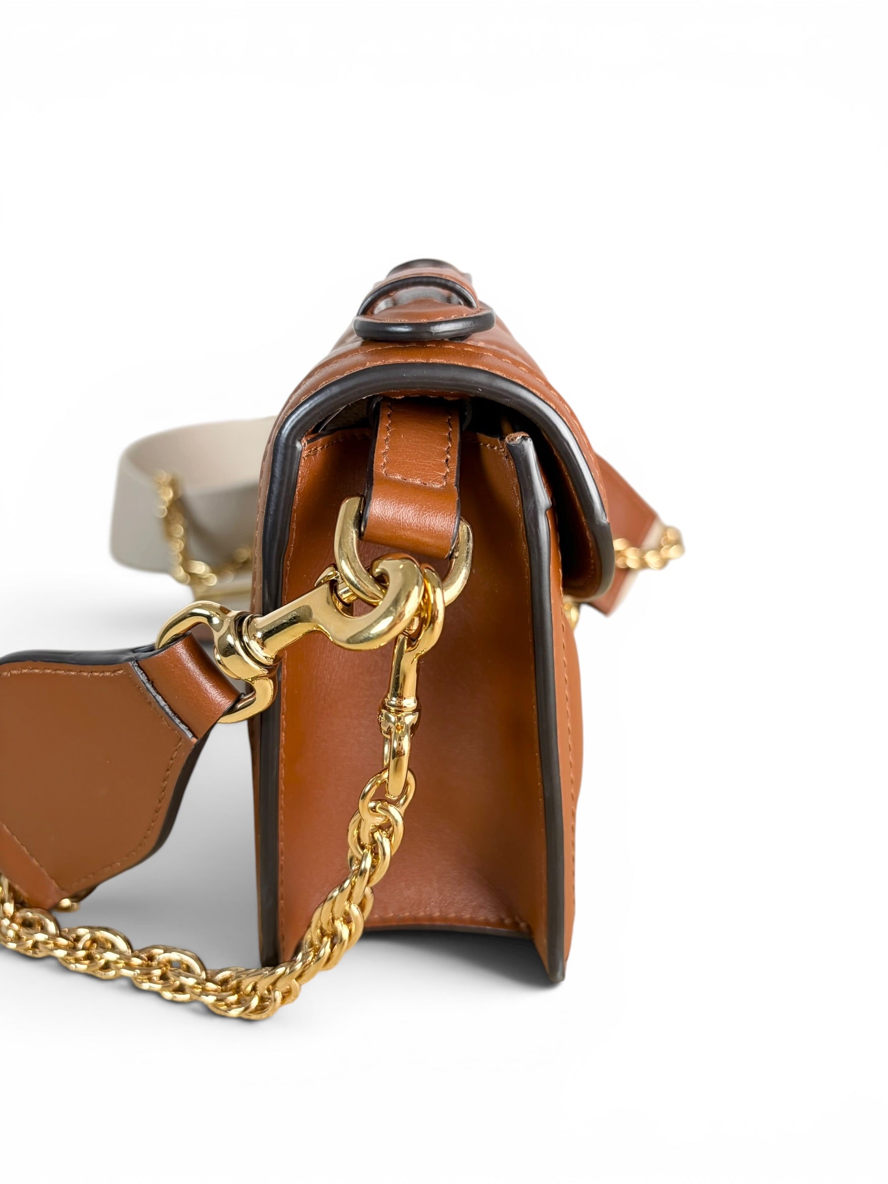 Gucci Caramel Leather GG Top Handle
