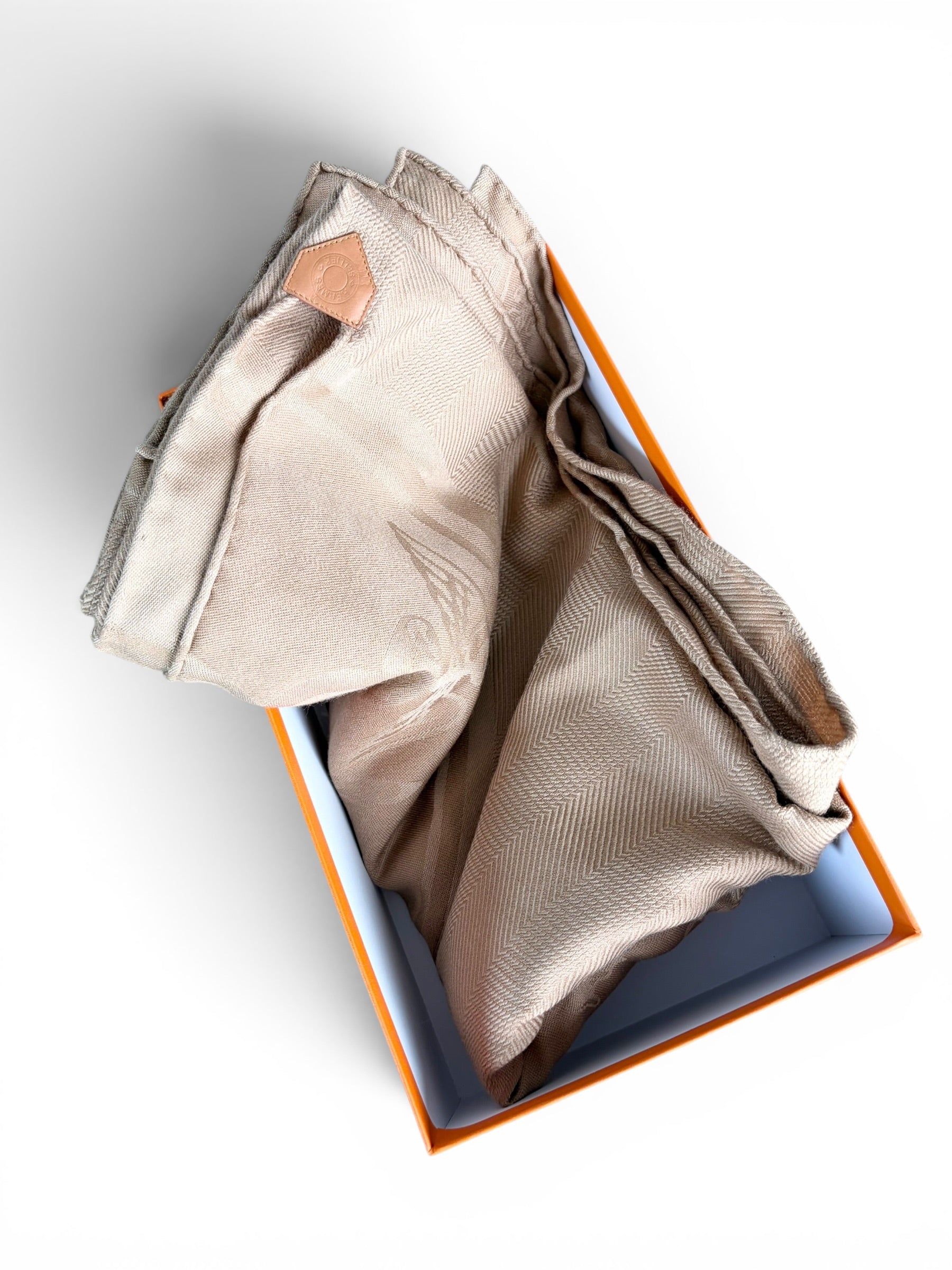 Hermes Cashmere Silk New Libris Stole