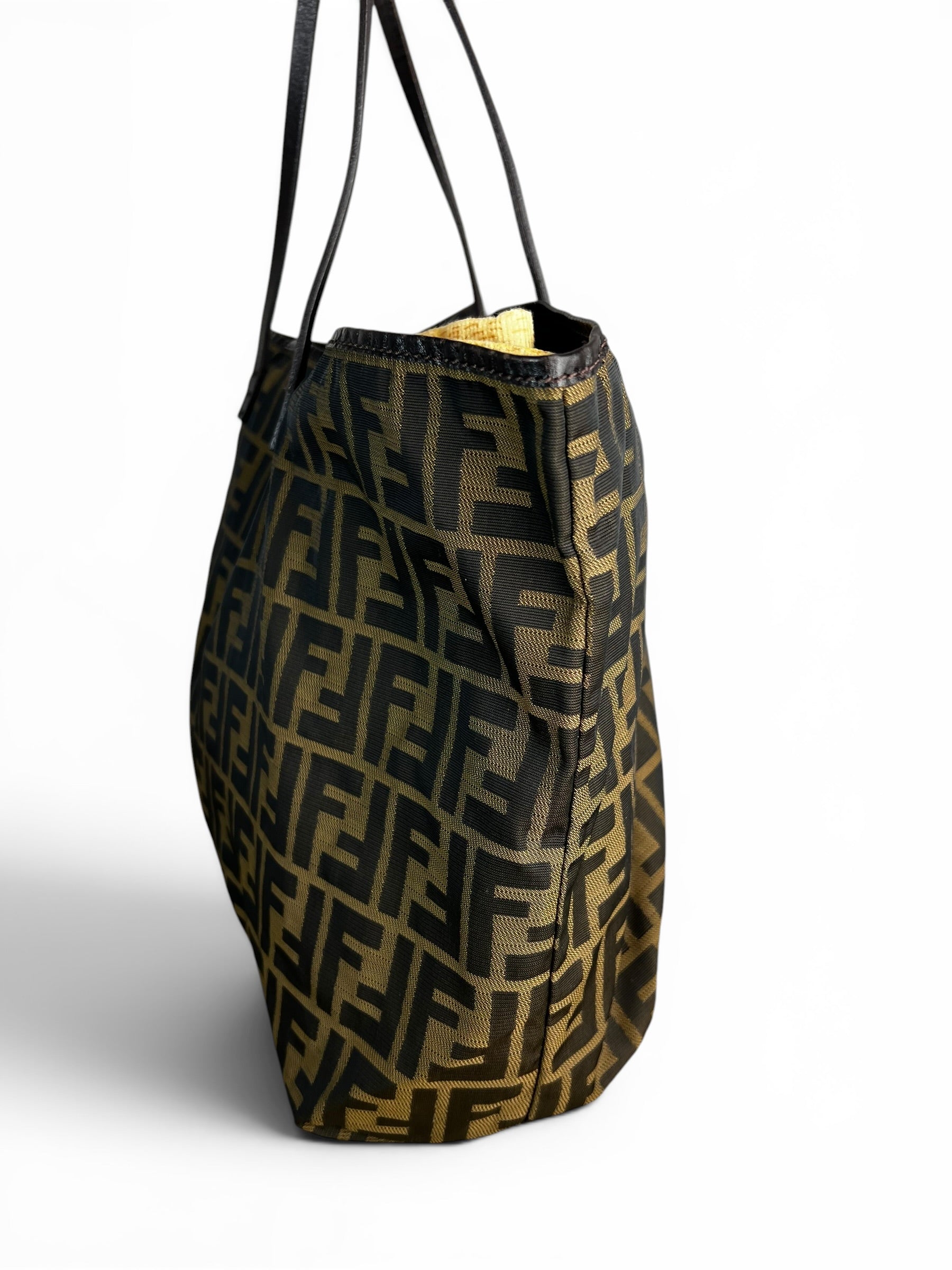 Fendi Zucca Canvas Medium Roll Tote