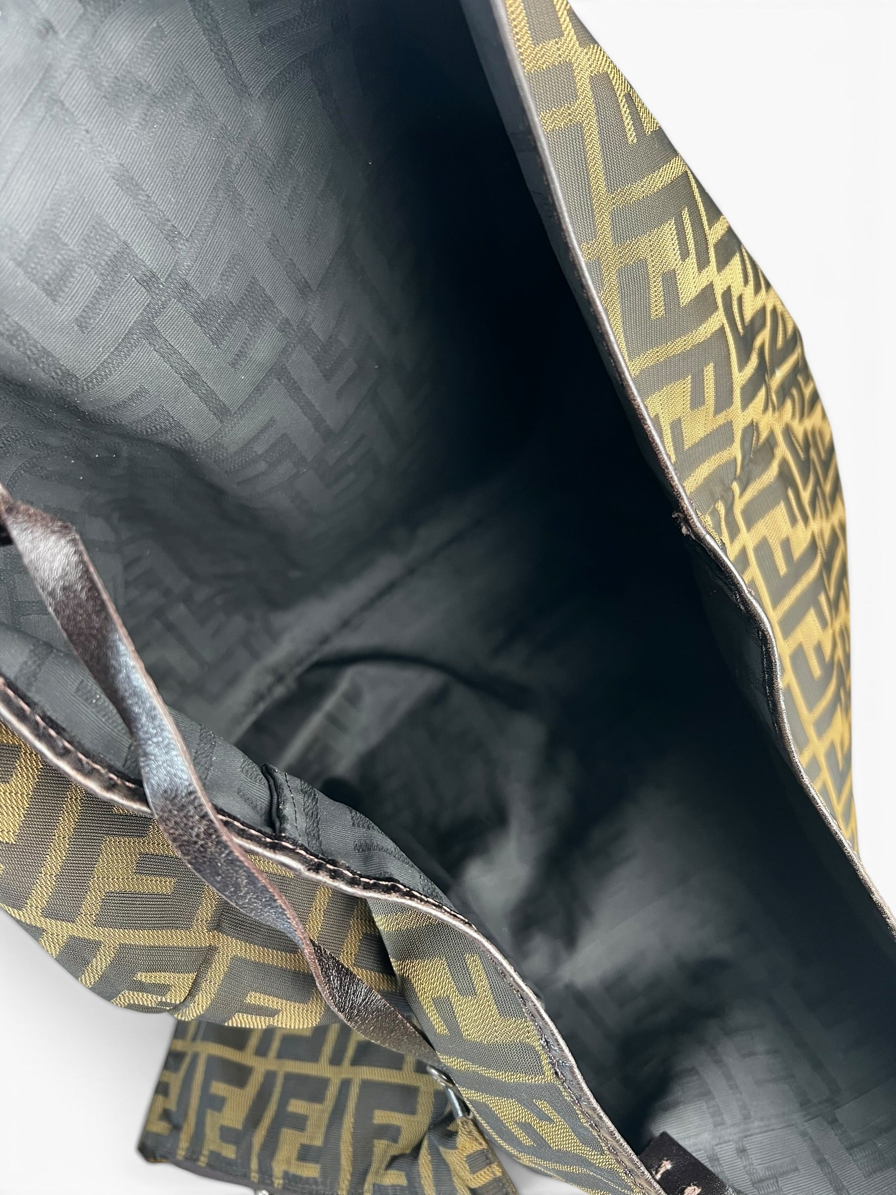 Fendi Zucca Canvas Medium Roll Tote