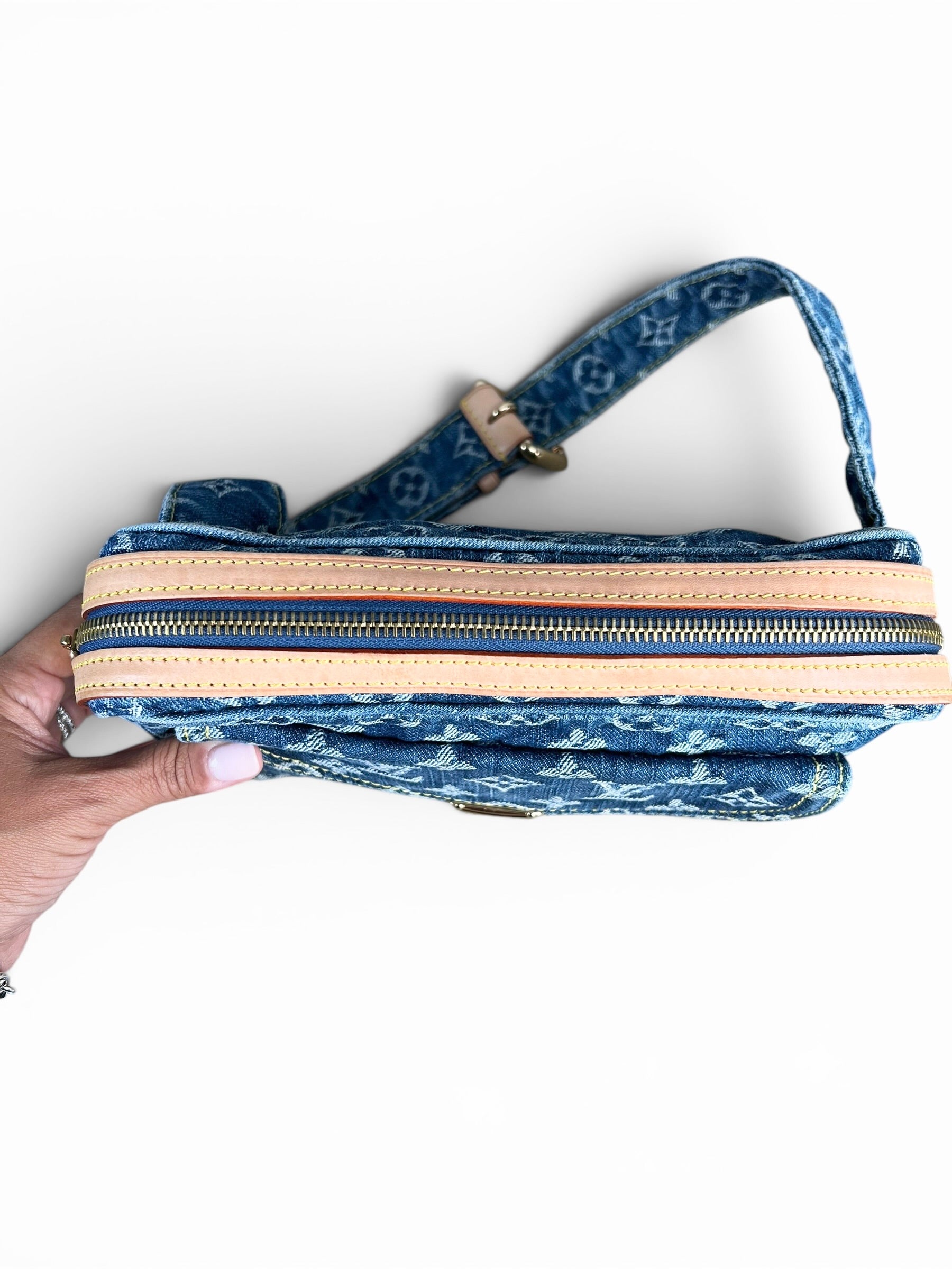 Louis Vuitton Blue Monogram Denim Belt Bag