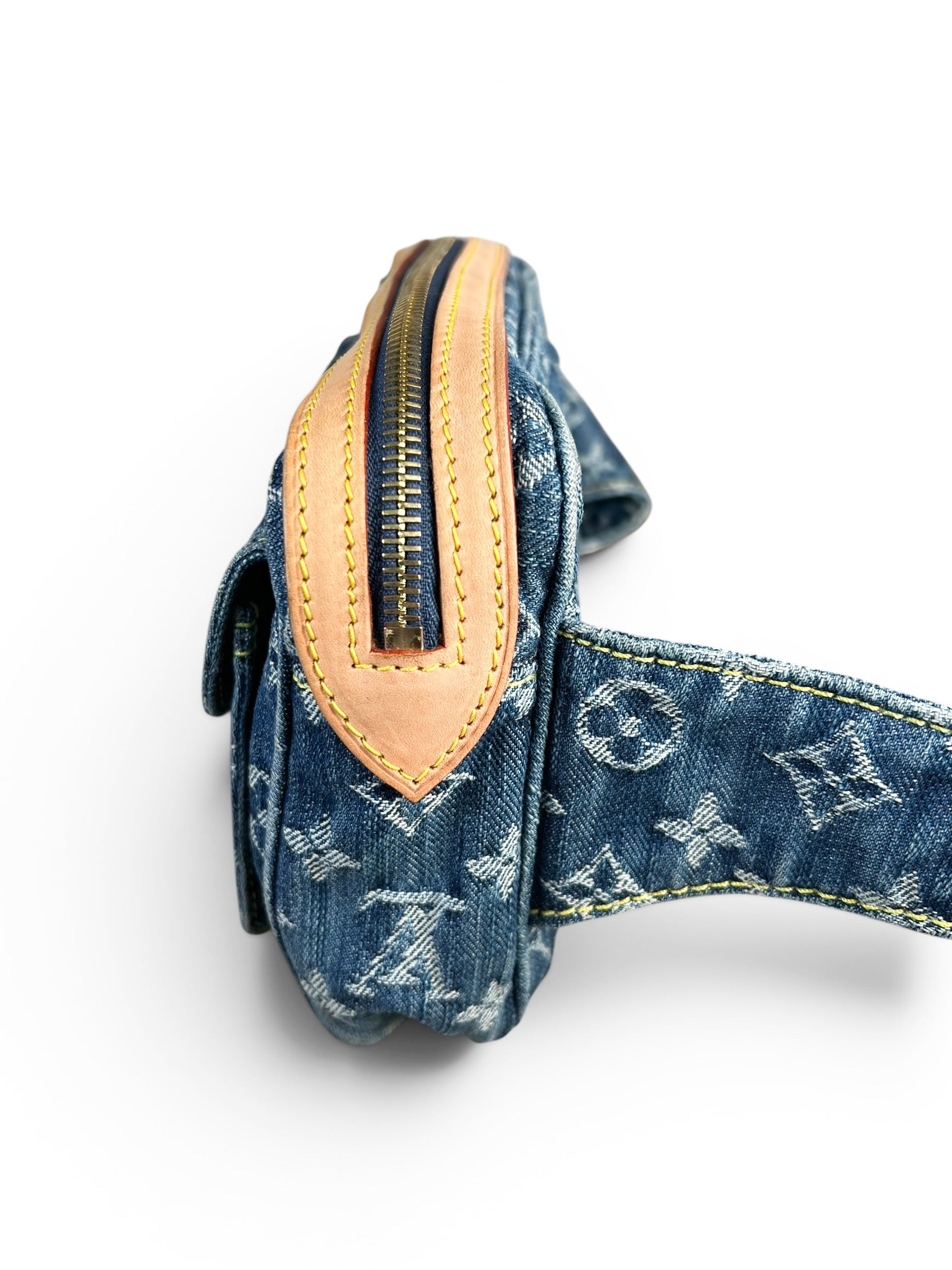 Louis Vuitton Blue Monogram Denim Belt Bag