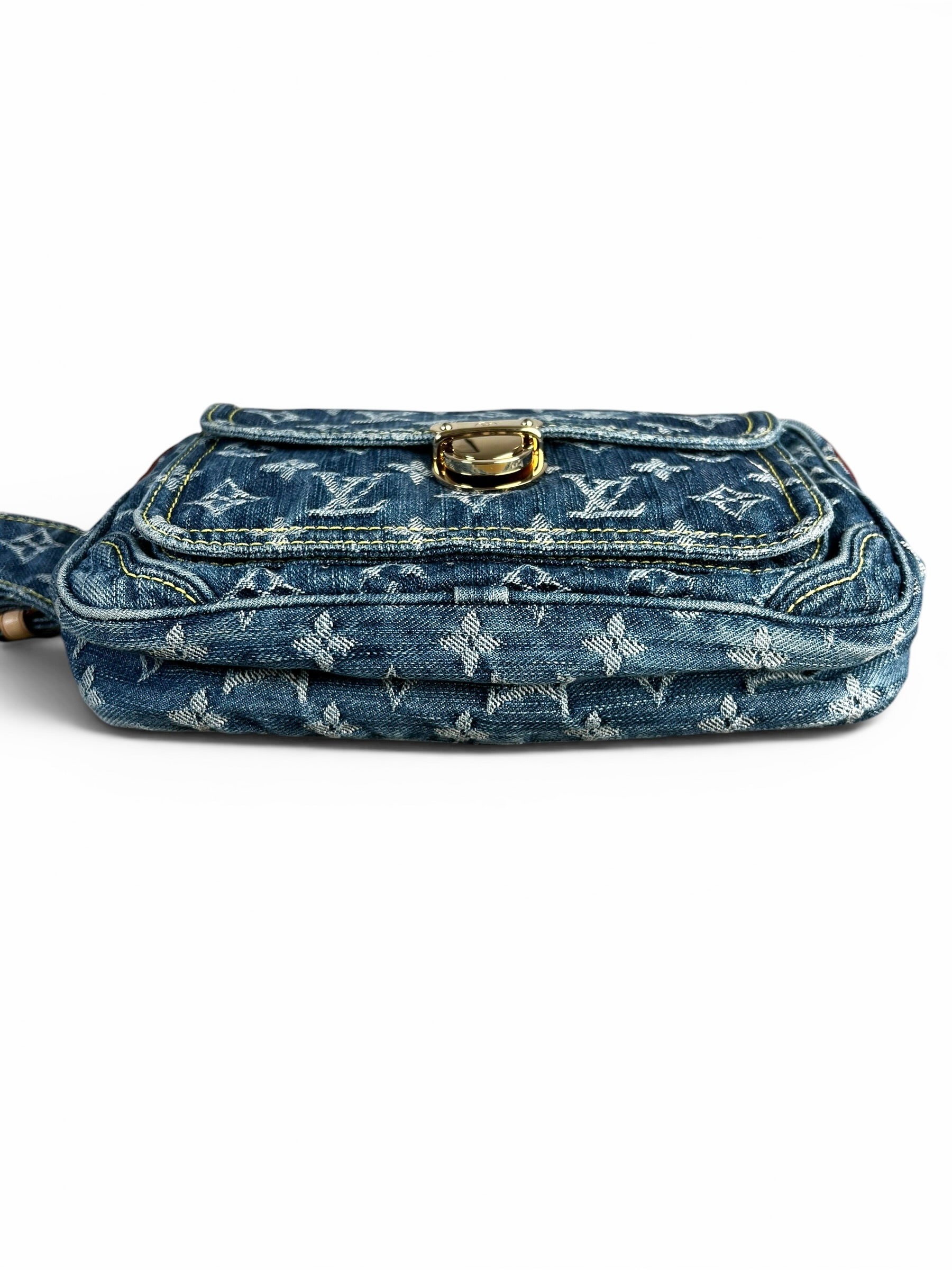 Louis Vuitton Blue Monogram Denim Belt Bag