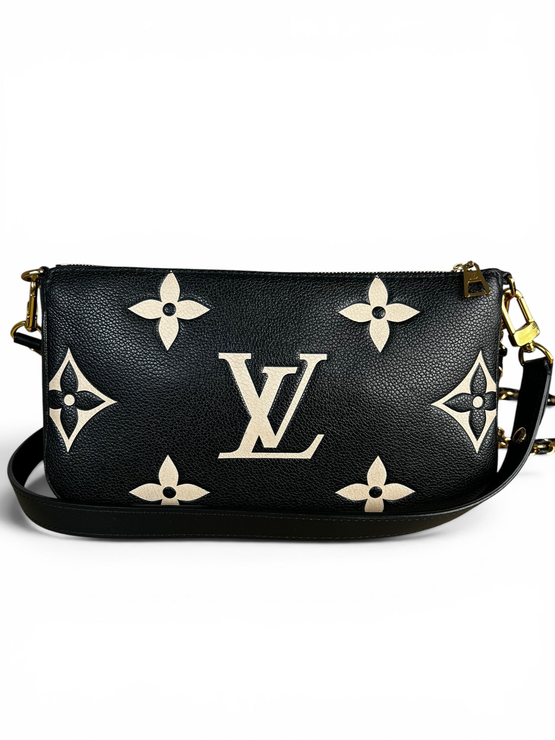 Louis Vuitton Black Giant Empreinte Multi Pochette Accessoires