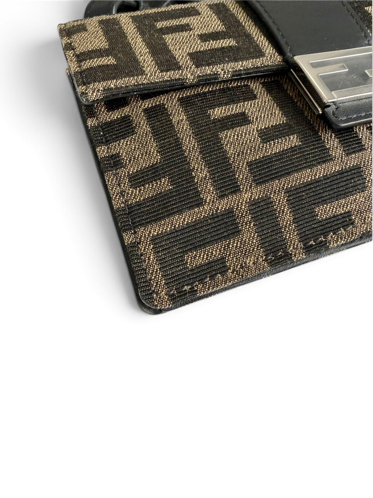Fendi Jacquard Vitello Grace 1974 Baguette Belt Pouch