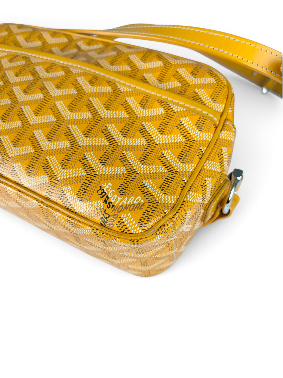 Goyard Yellow Goyardine Sac Cap Vert PM