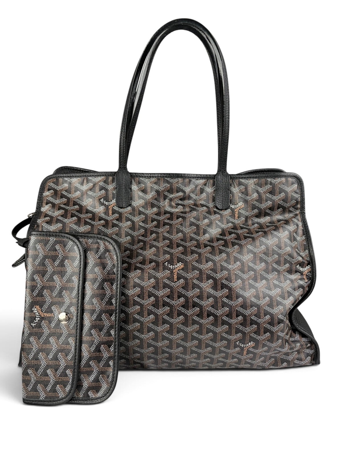 Goyard Black Goyardine Canvas Sac Hardy Pet Carrier PM