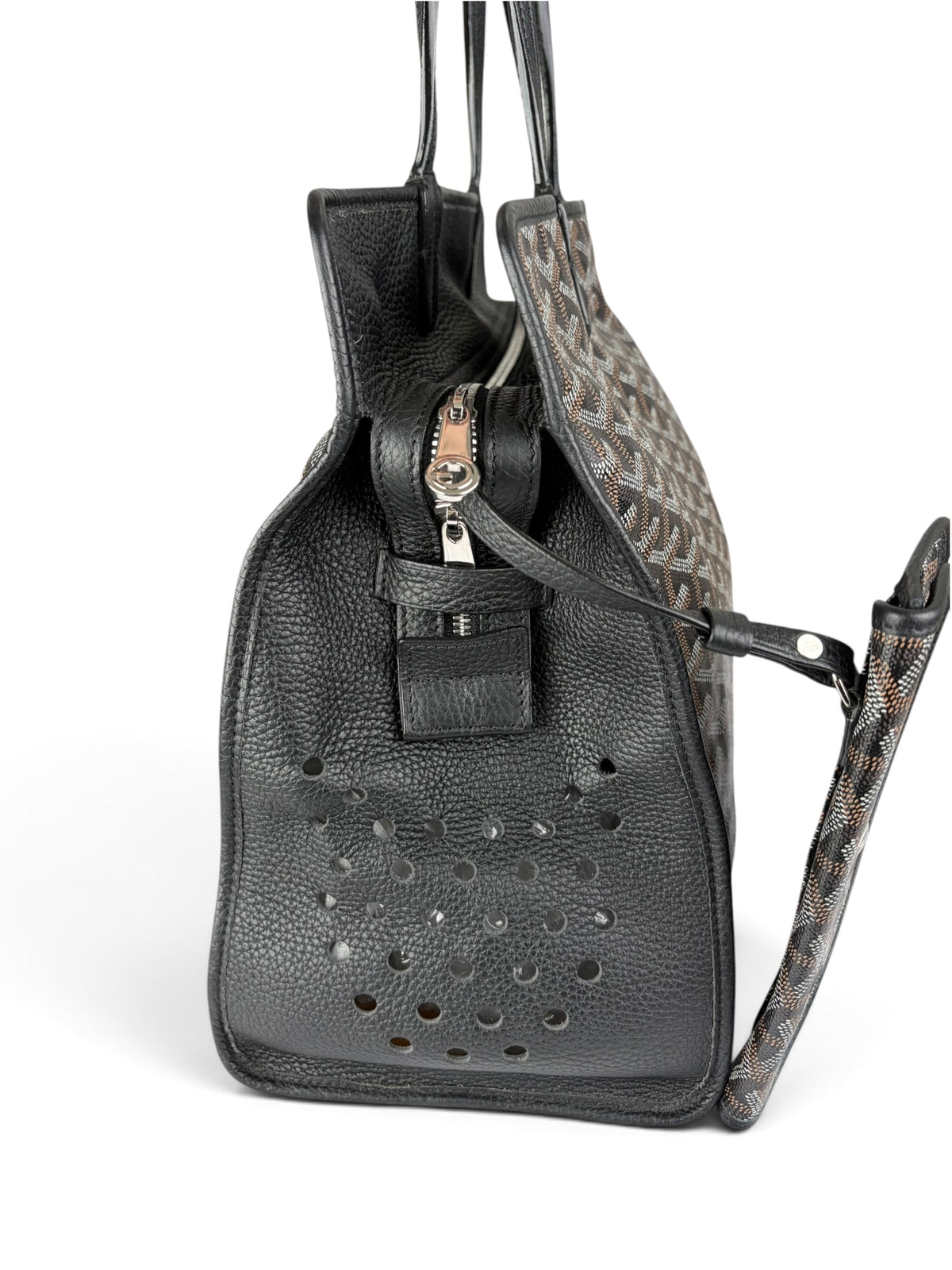 Goyard Black Goyardine Canvas Sac Hardy Pet Carrier PM