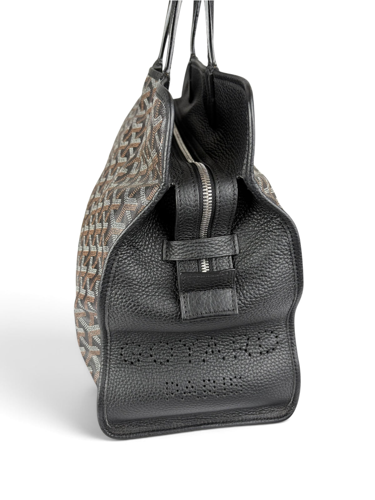 Goyard Black Goyardine Canvas Sac Hardy Pet Carrier PM