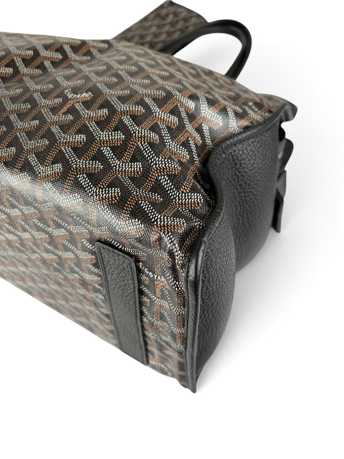 Goyard Black Goyardine Canvas Sac Hardy Pet Carrier PM
