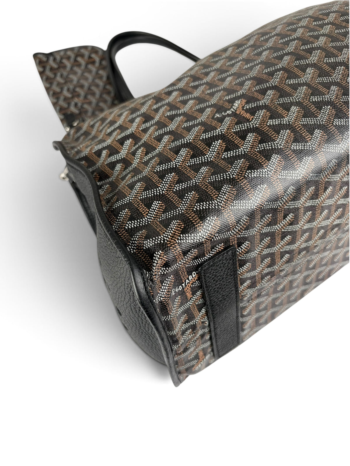 Goyard Black Goyardine Canvas Sac Hardy Pet Carrier PM
