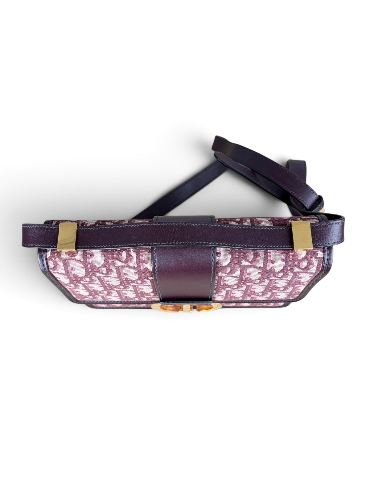 Dior Burgundy Oblique 30 Montaigne Flap