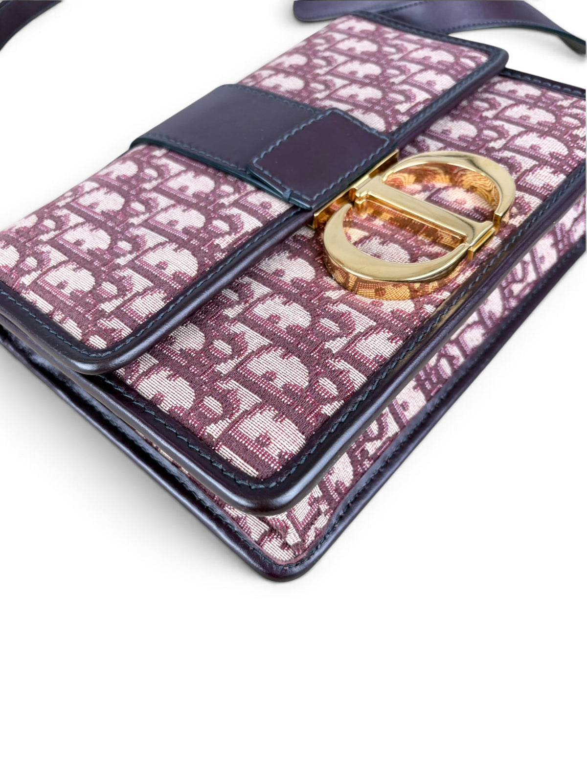 Dior Burgundy Oblique 30 Montaigne Flap