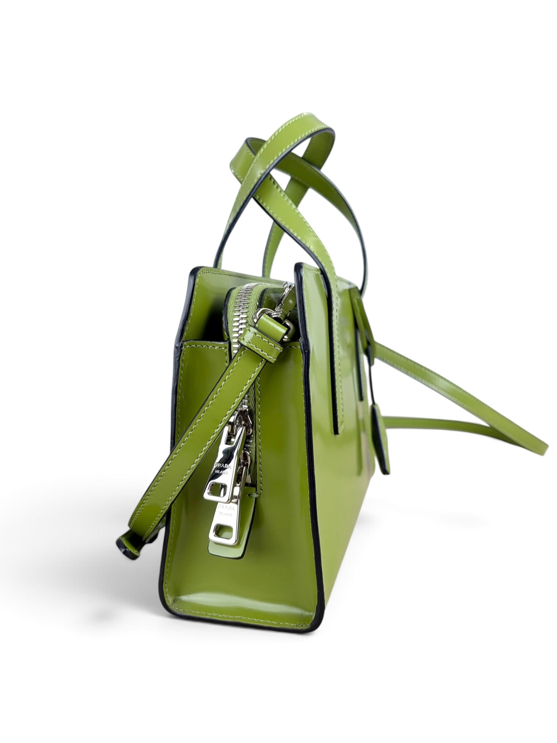 Prada Green Leather 1995 Mini Re-Edition