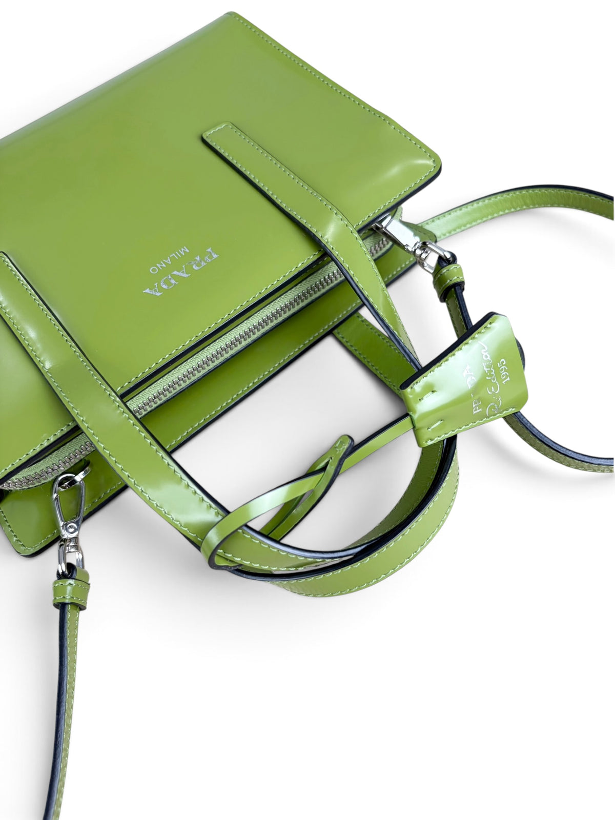 Prada Green Leather 1995 Mini Re-Edition